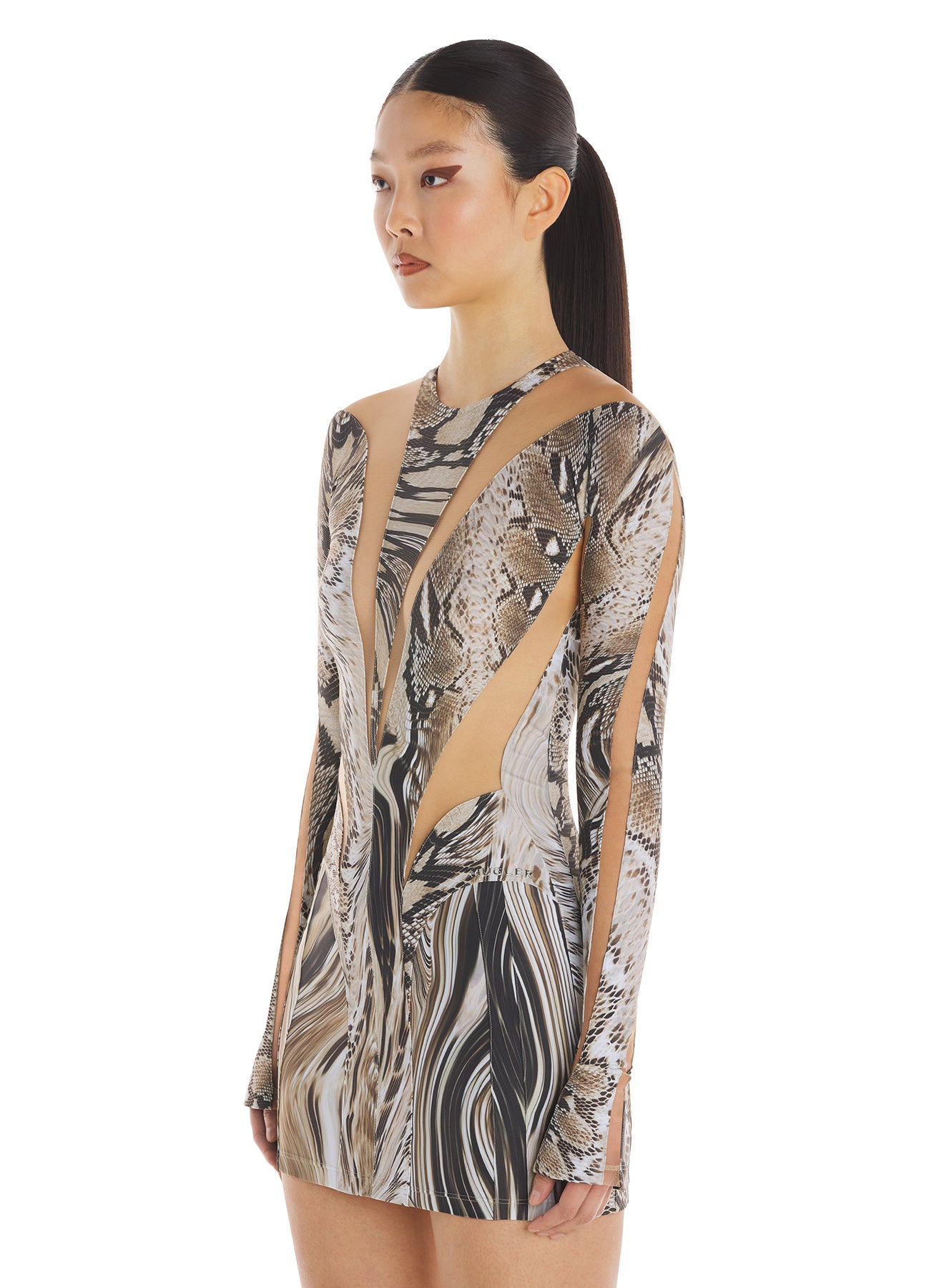 Body shaping illusion dress