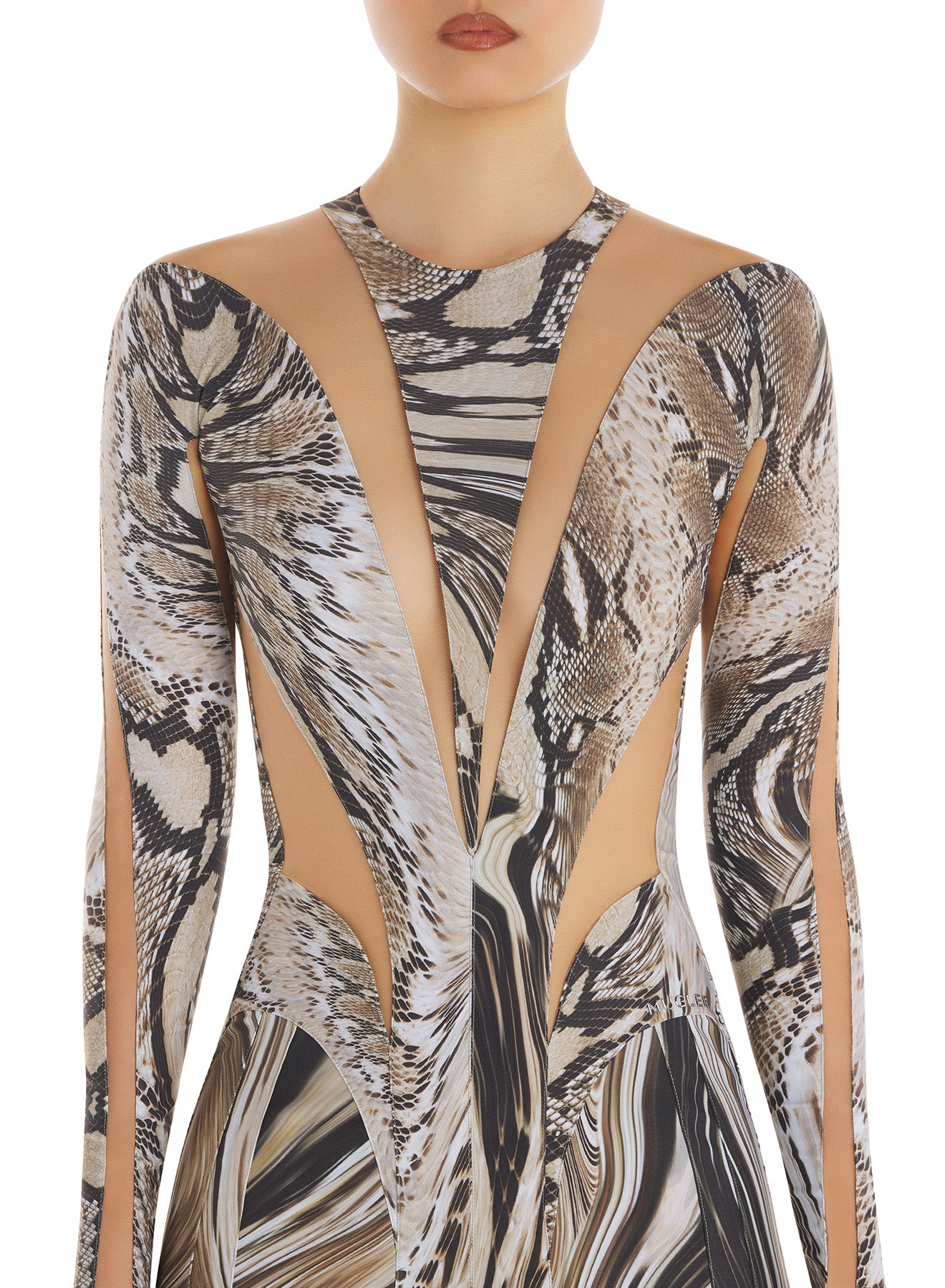 Body shaping illusion dress