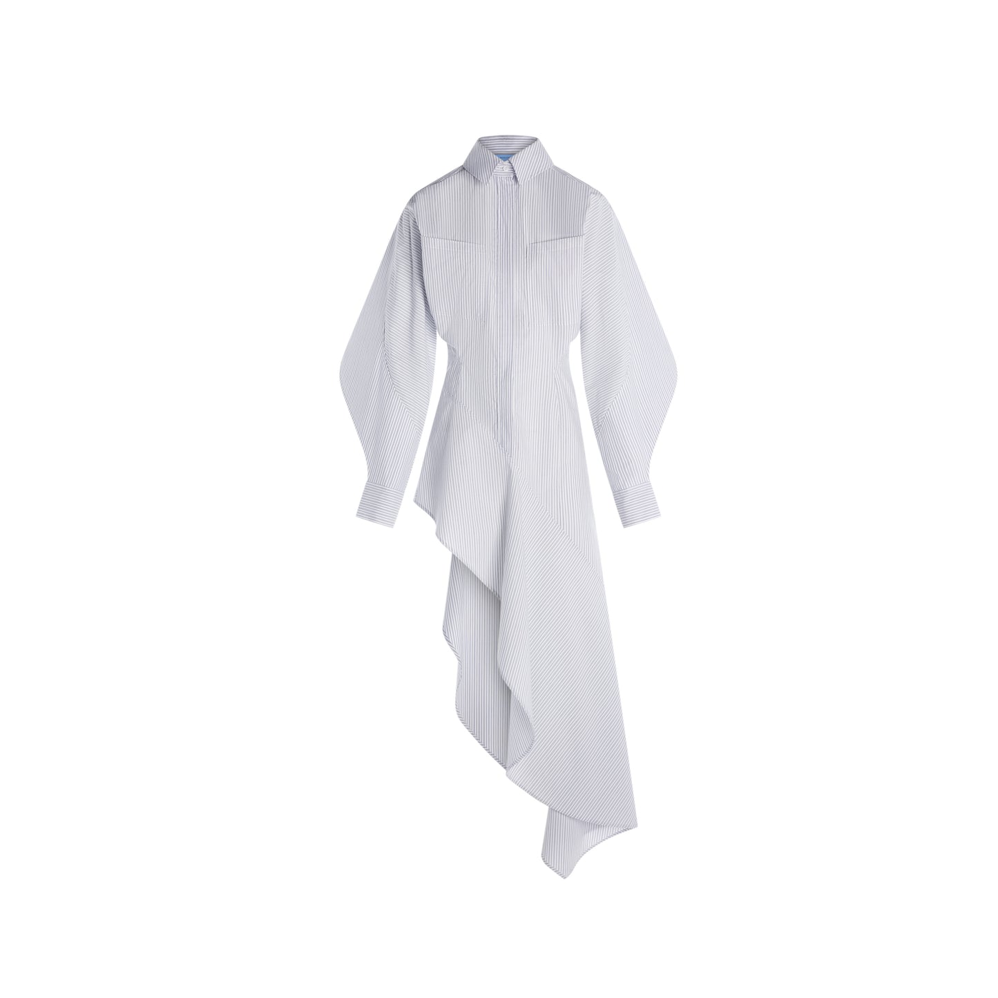 Pinstripe poplin dress