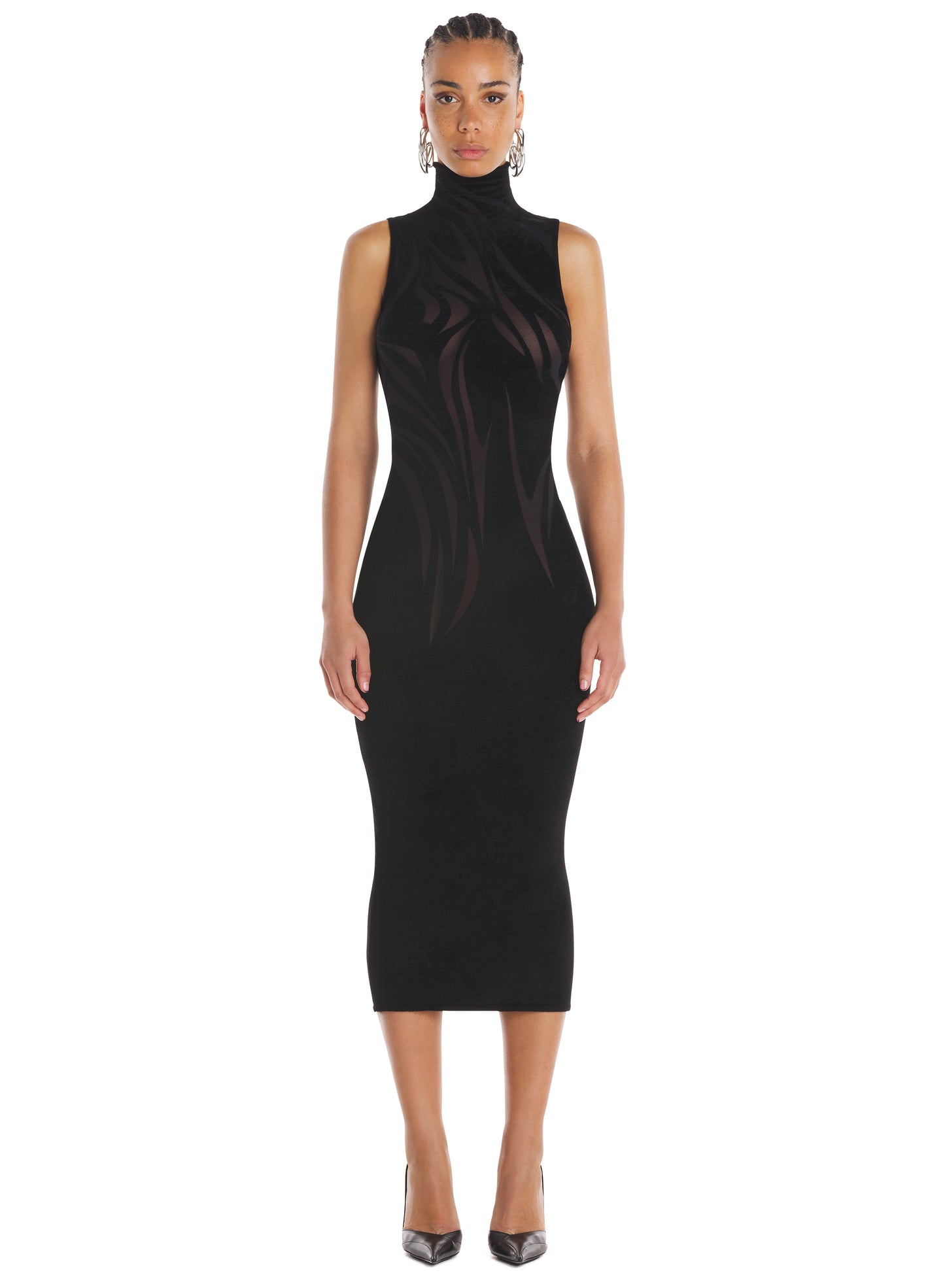 Chenille midi dress