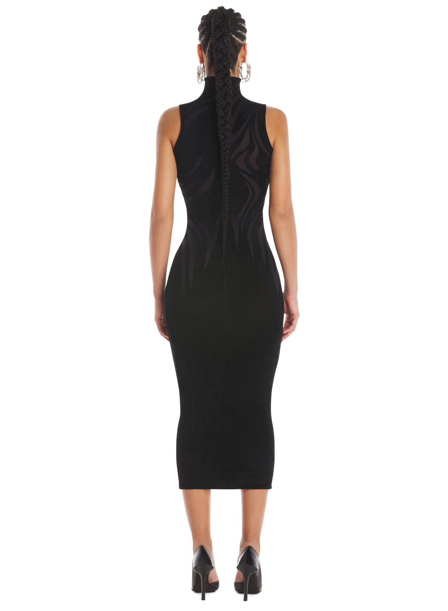 Chenille midi dress