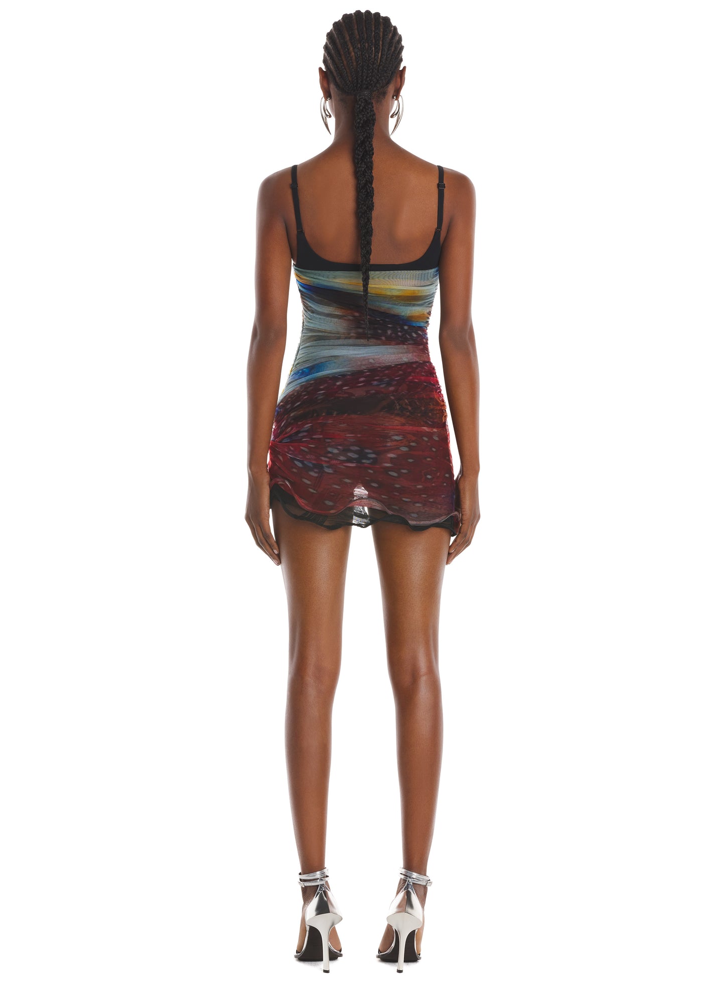 Short printed party dress