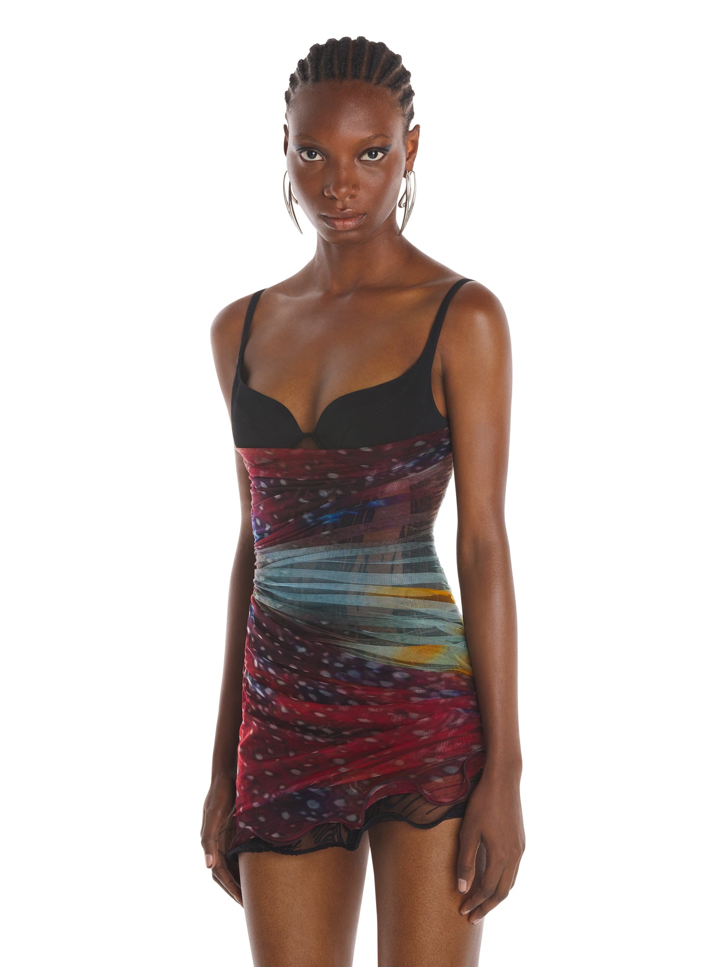 Short printed party dress