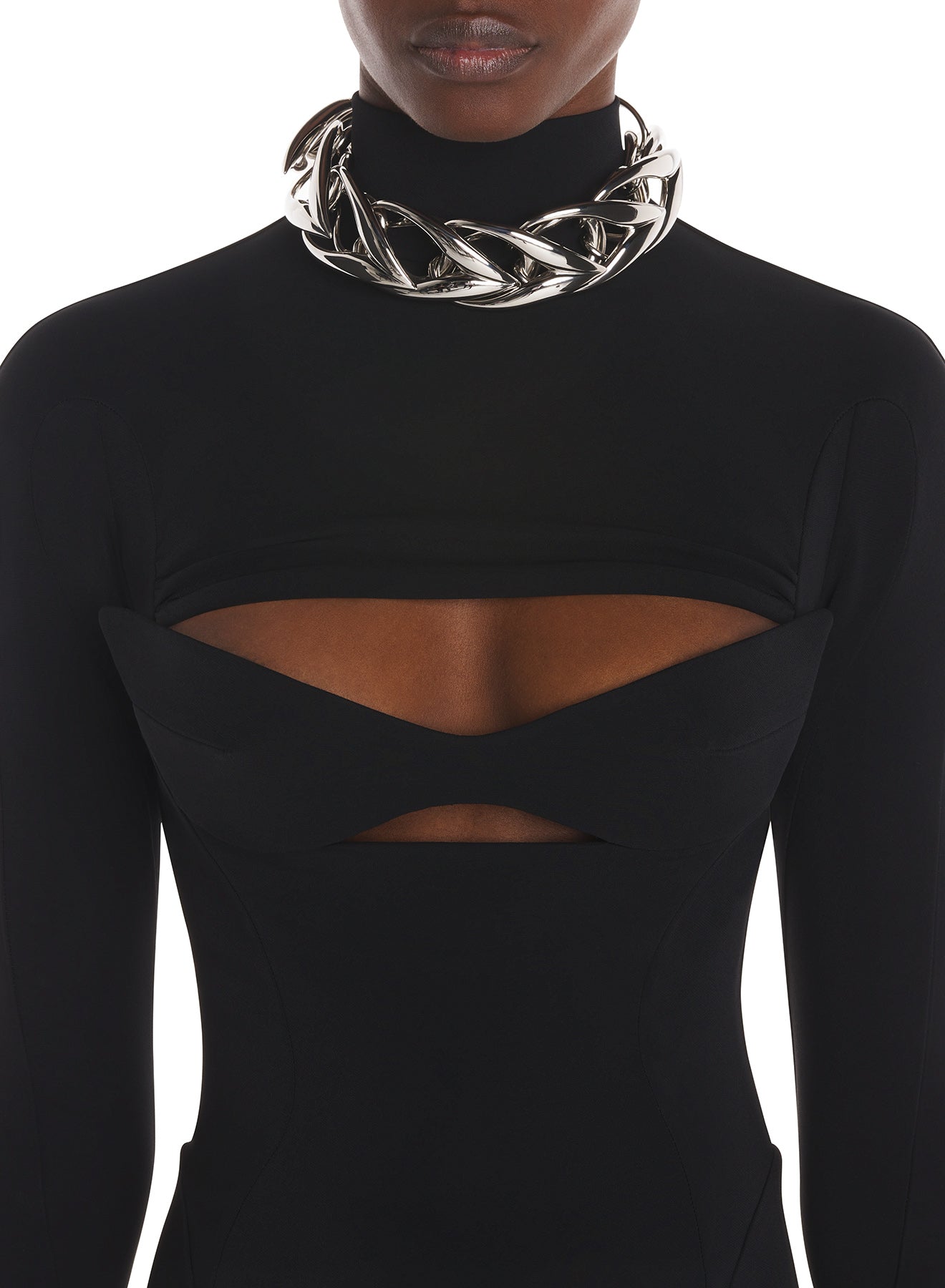 Long-sleeved party dress