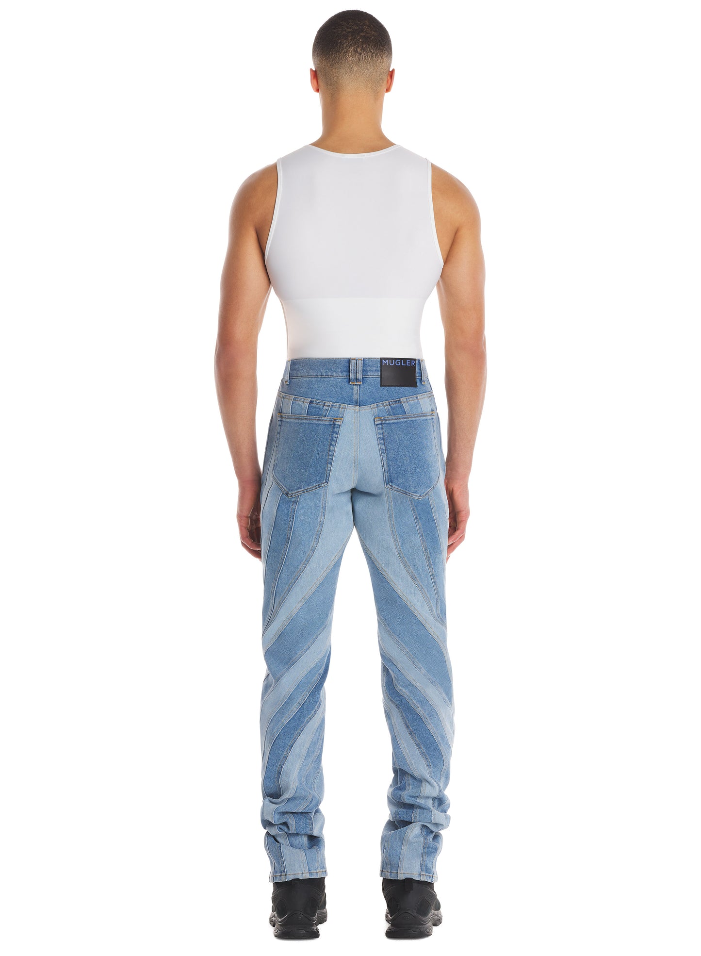 Spiral baggy jeans