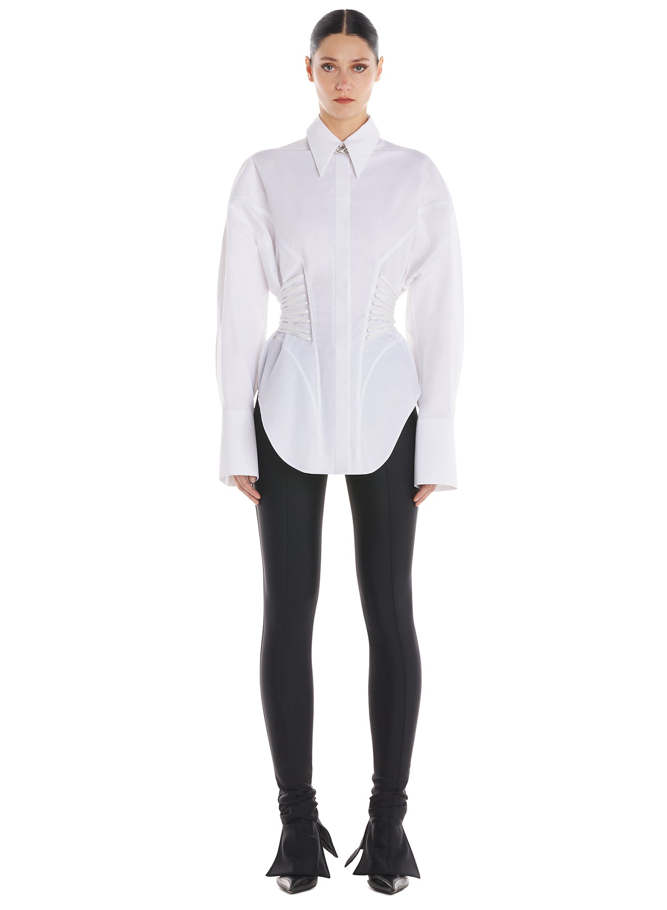 Laced-up shirt