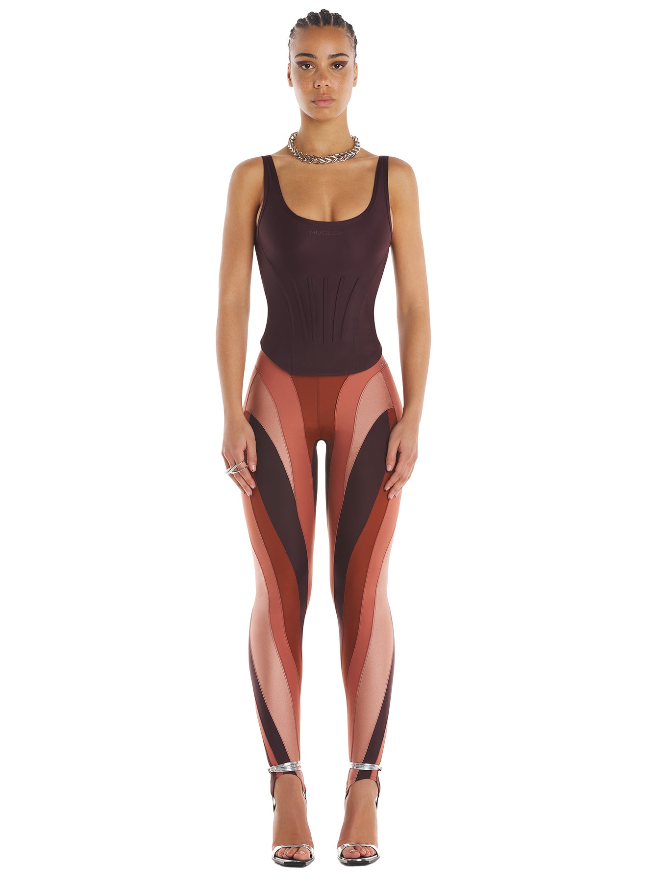 Corseted tank top
