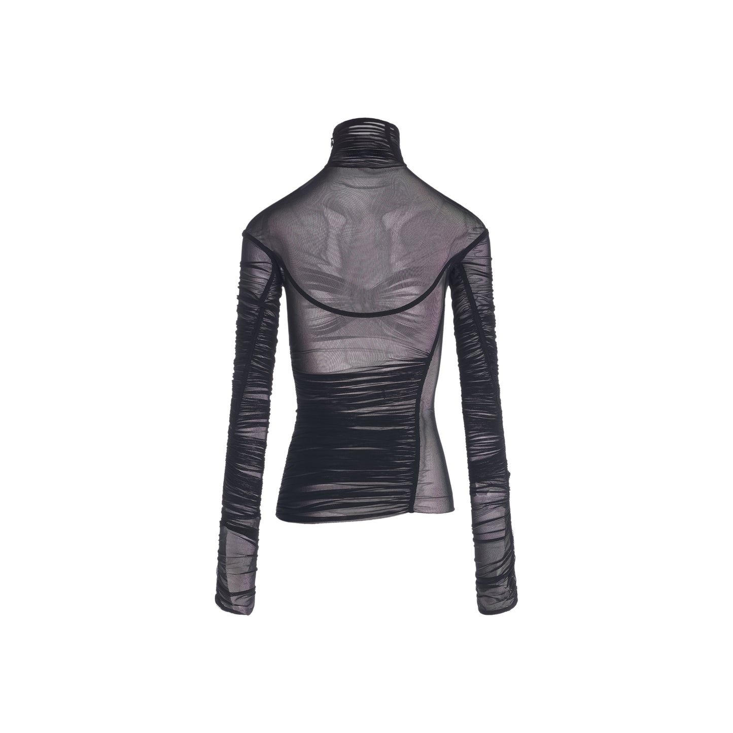 Draped mesh top