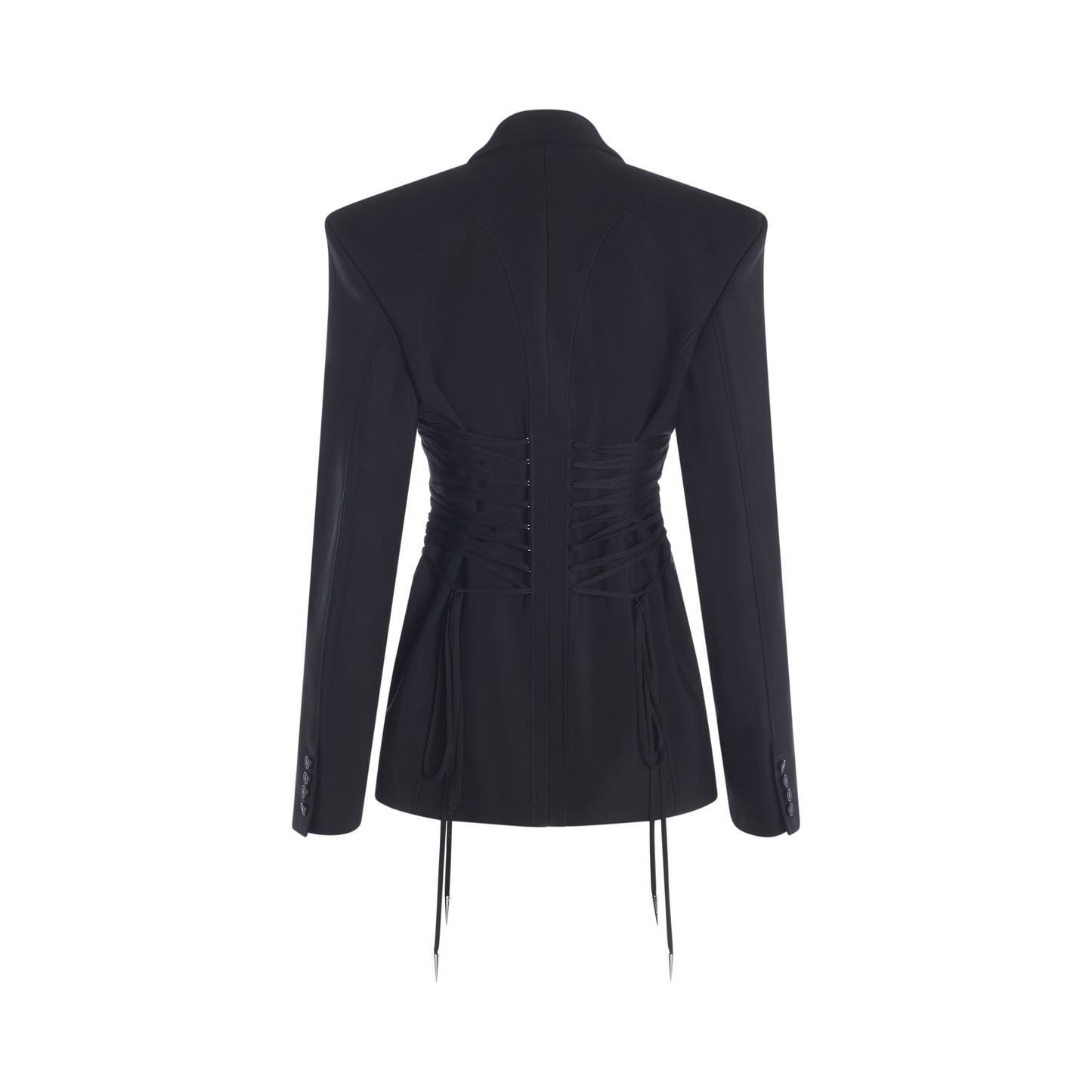 Laced-up jacket