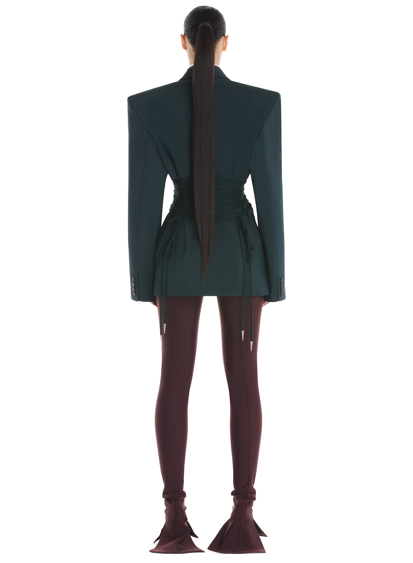 Laced-up jacket