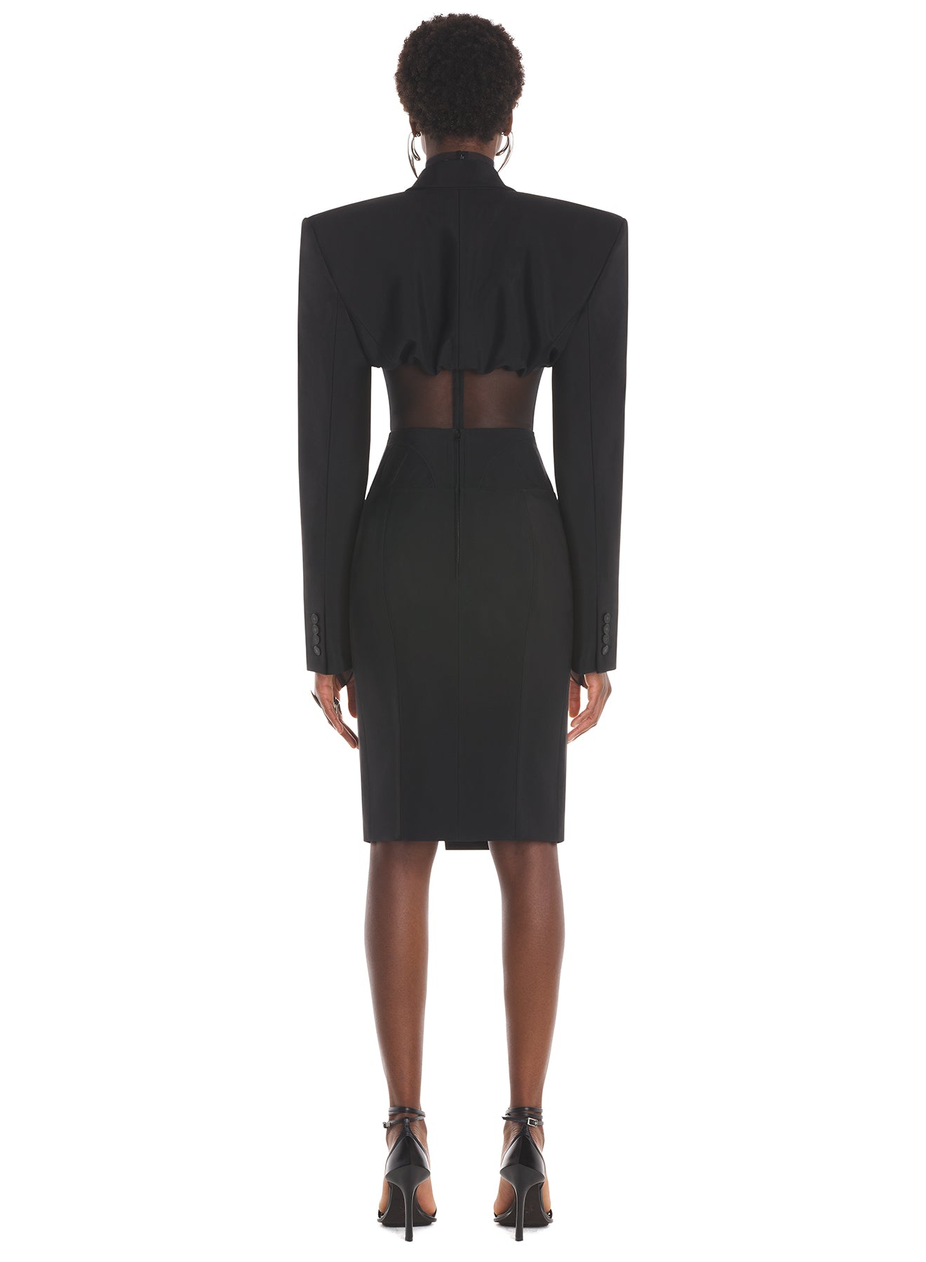 Sheer high neck bodysuit
