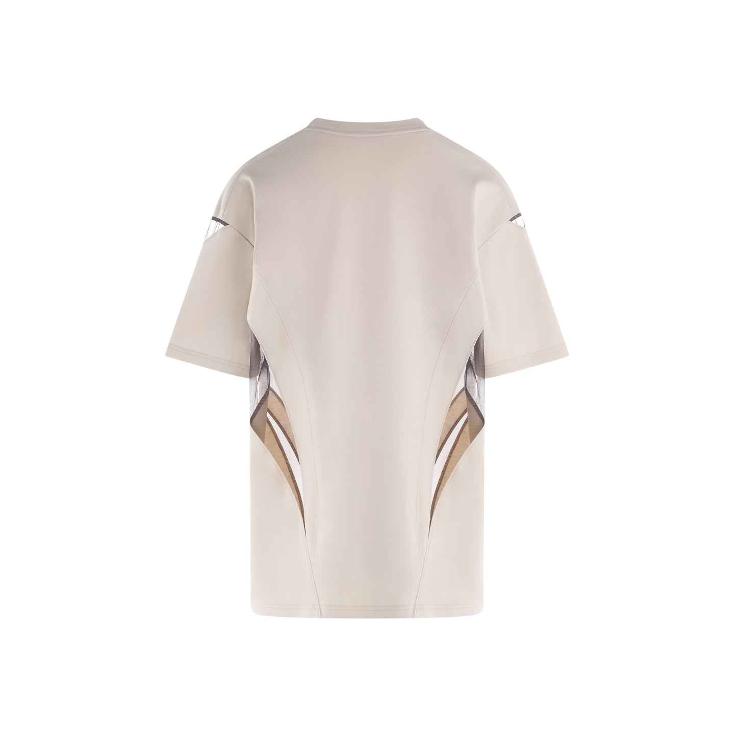 Cotton and illusion T-shirt