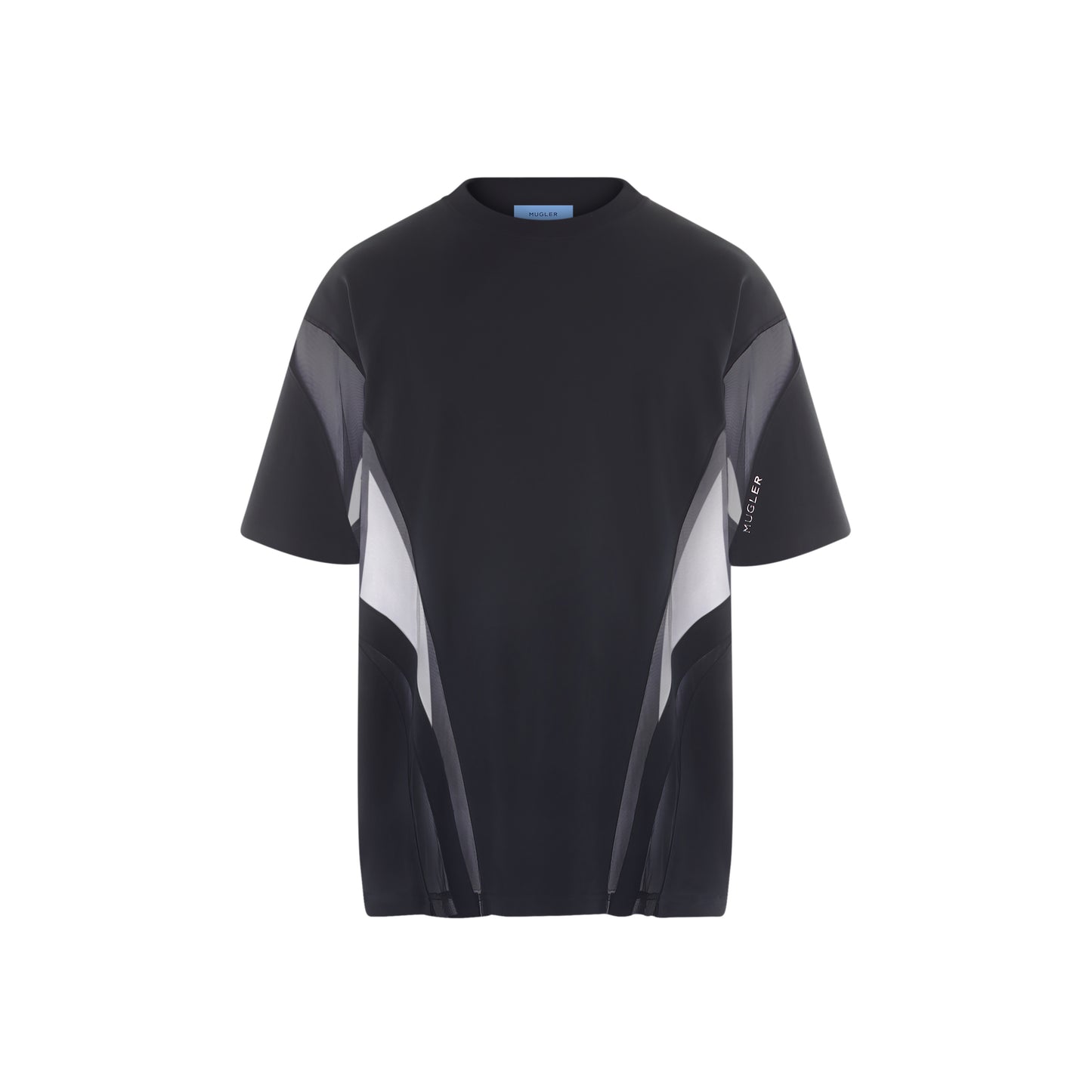 Cotton and illusion T-shirt