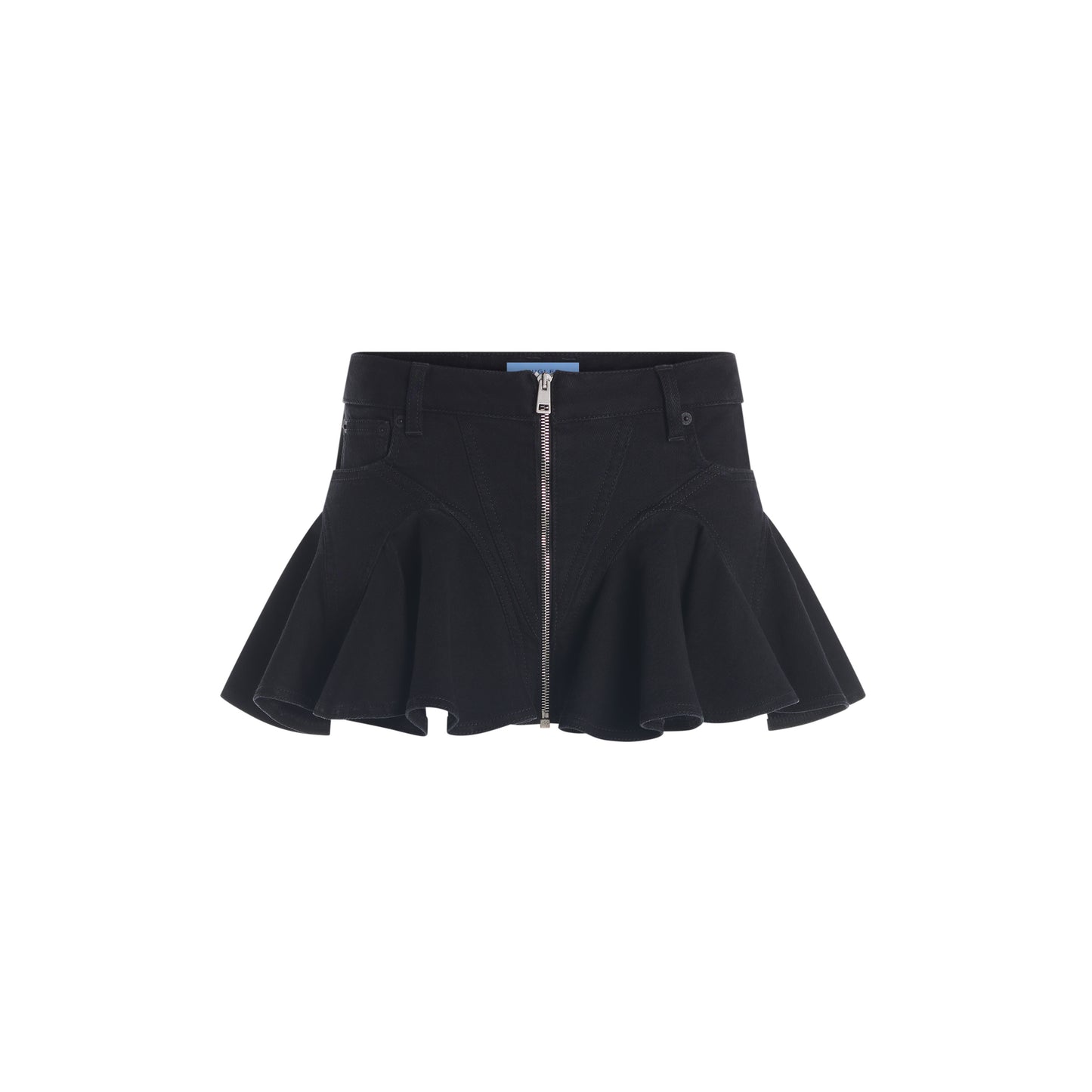 Mini denim skirt