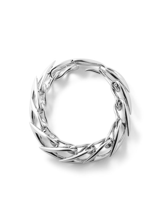 silver small v bracelet