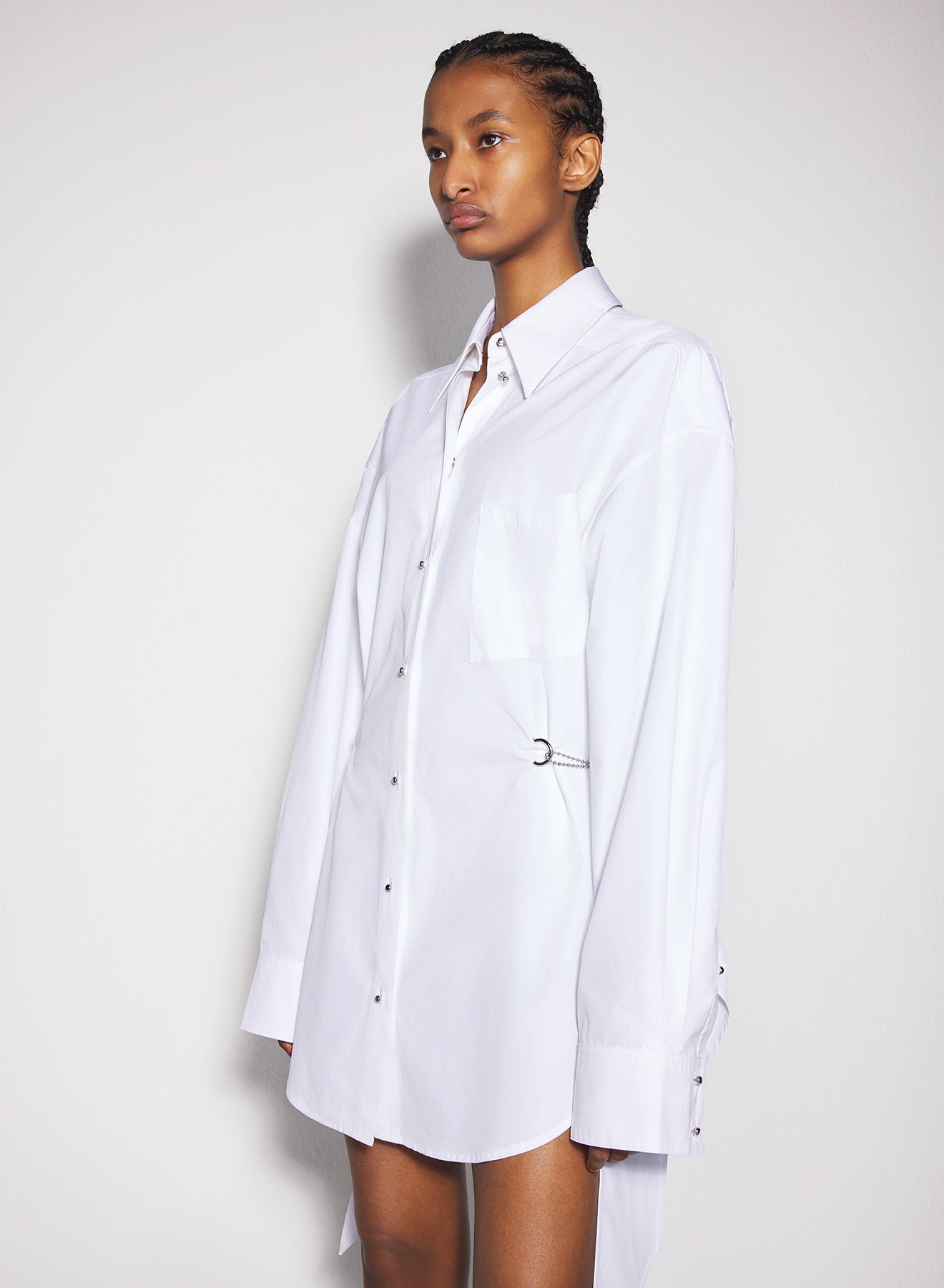 Long white blouse dress online