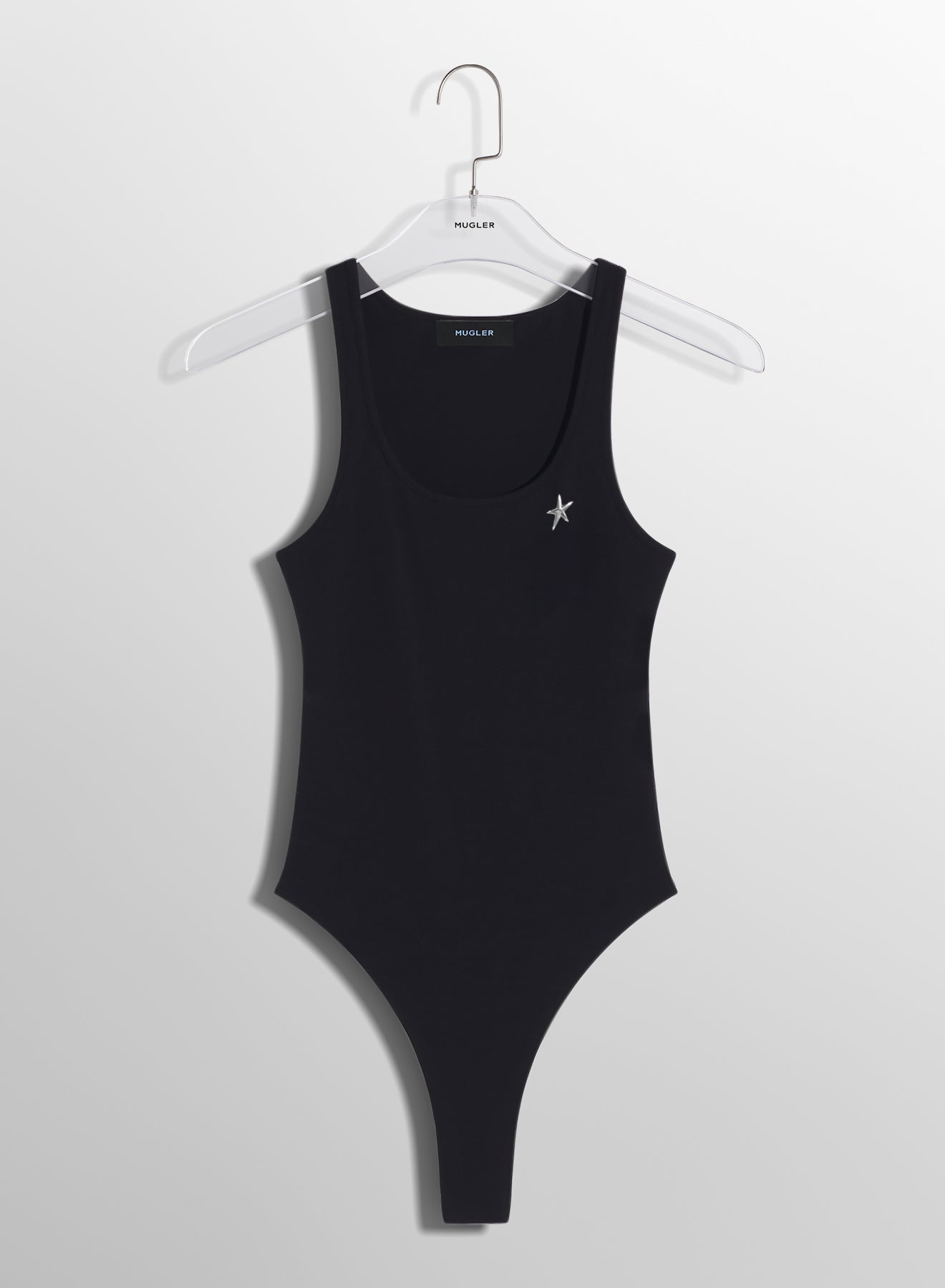 black Mugler star bodysuit MUGLER Official Website