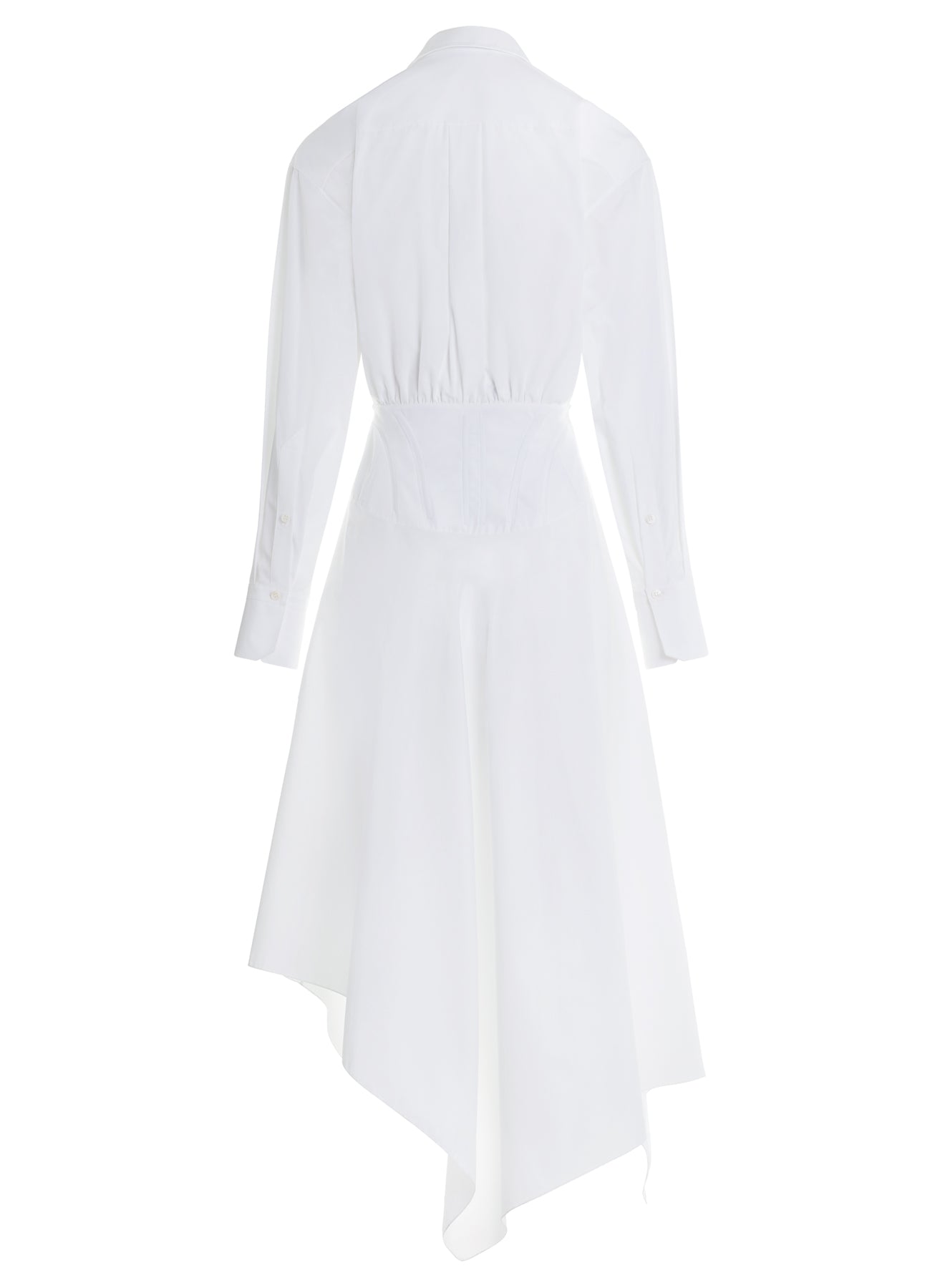 white poplin dress