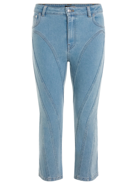 blue capri jeans