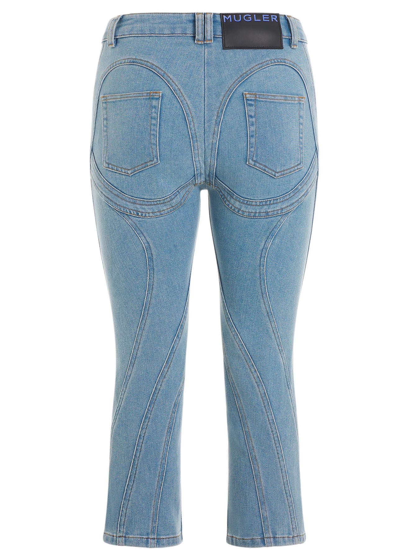 blue capri jeans