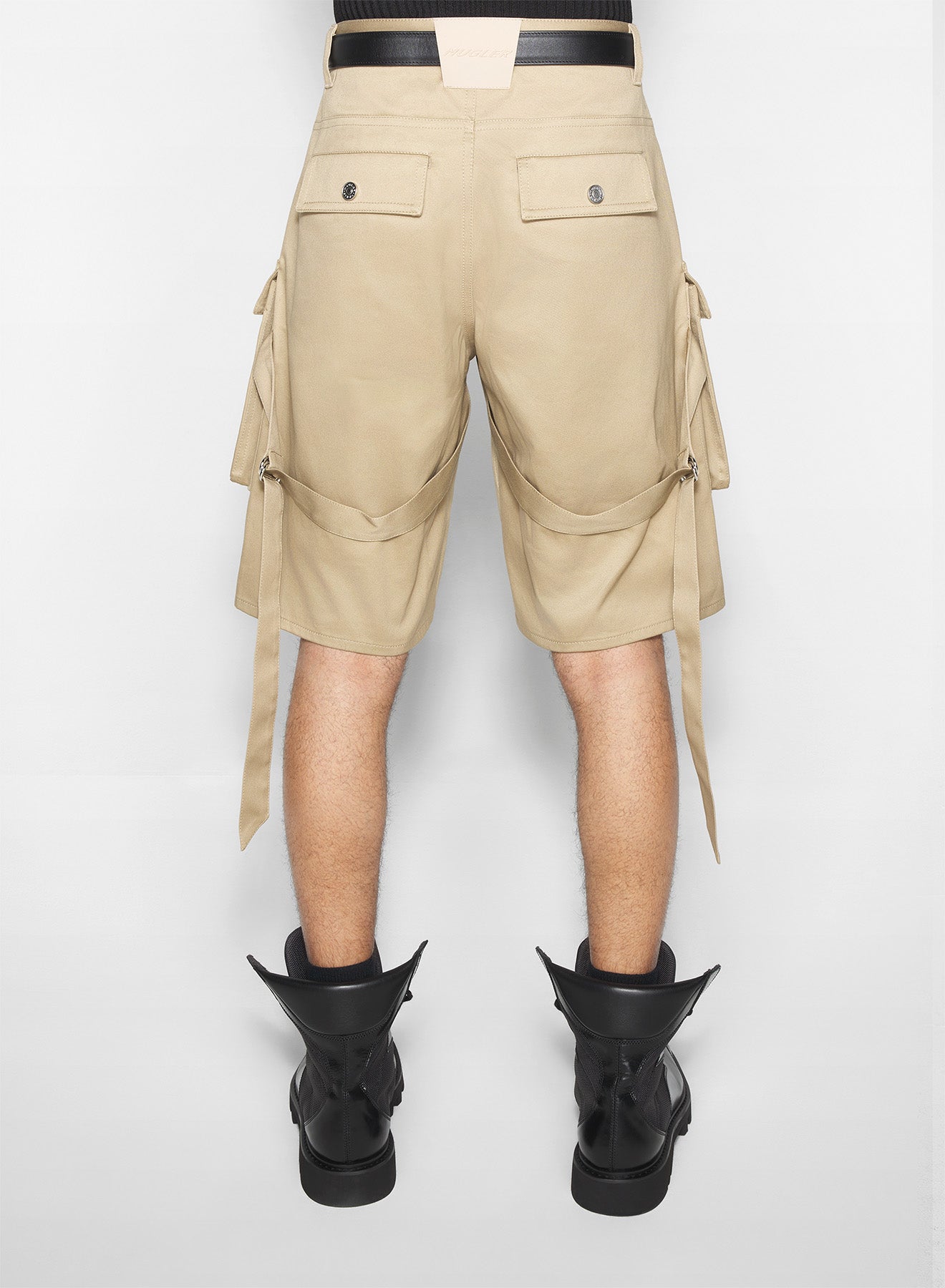 beige cargo shorts