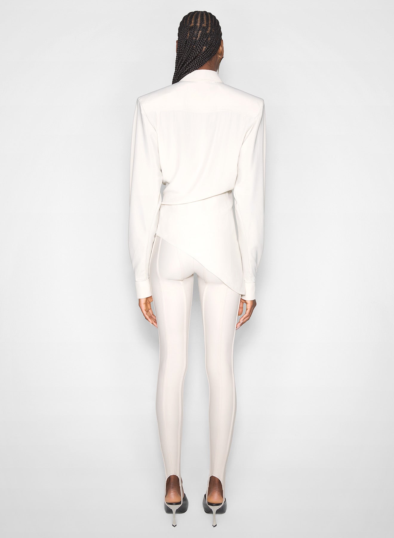 sand corseted leggings