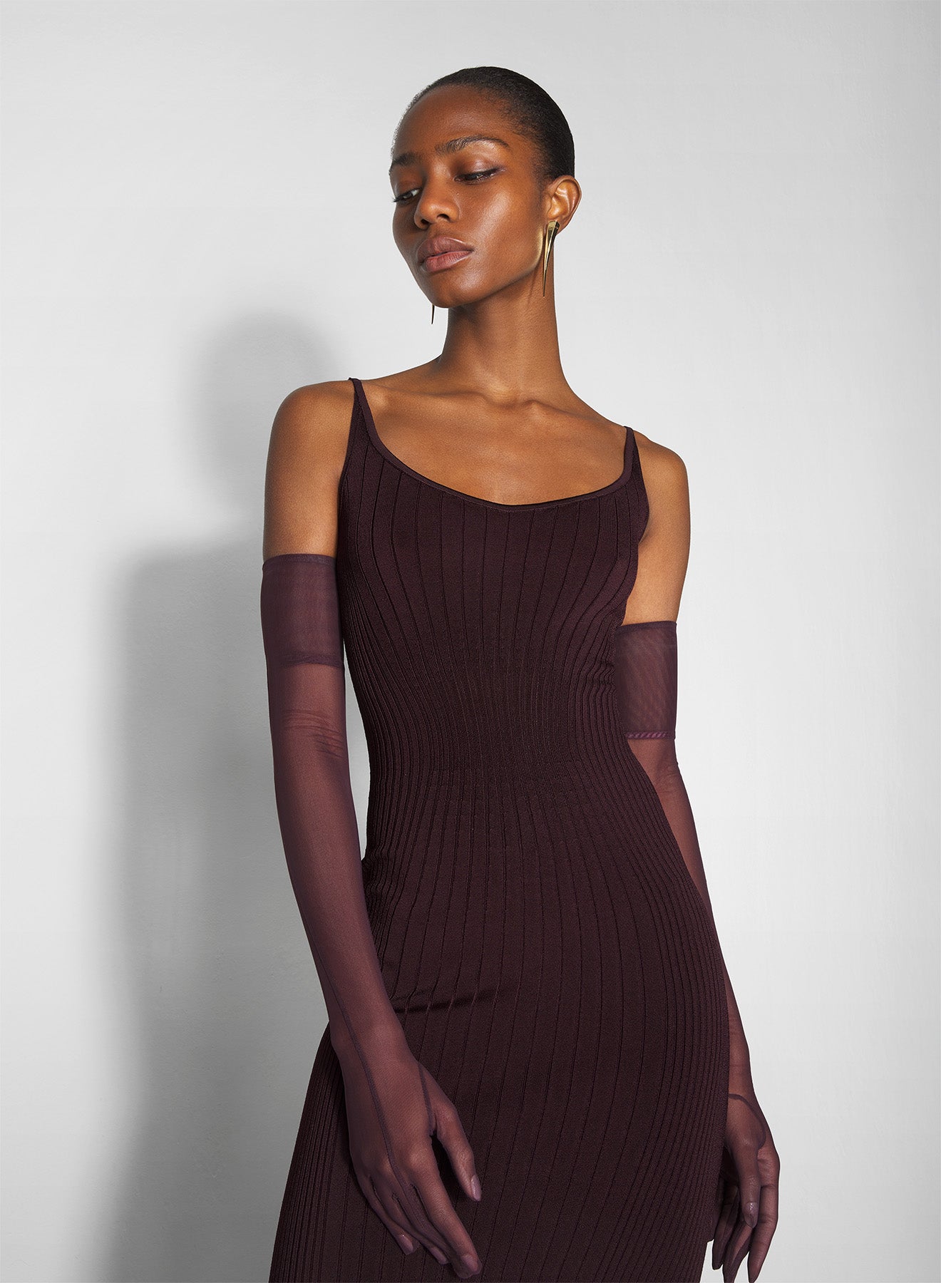 burgundy sculpting knit dress
