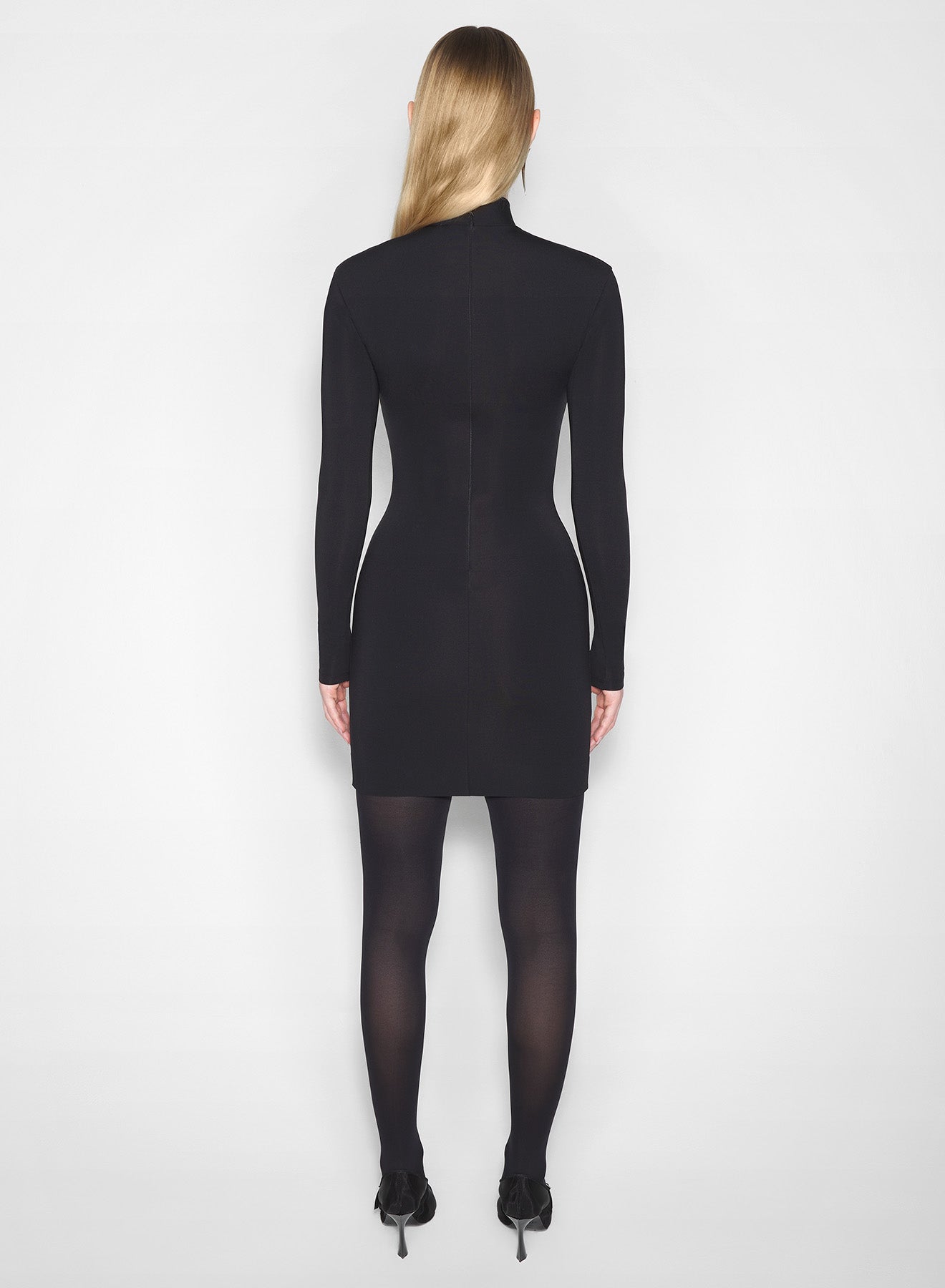 black star long sleeve dress