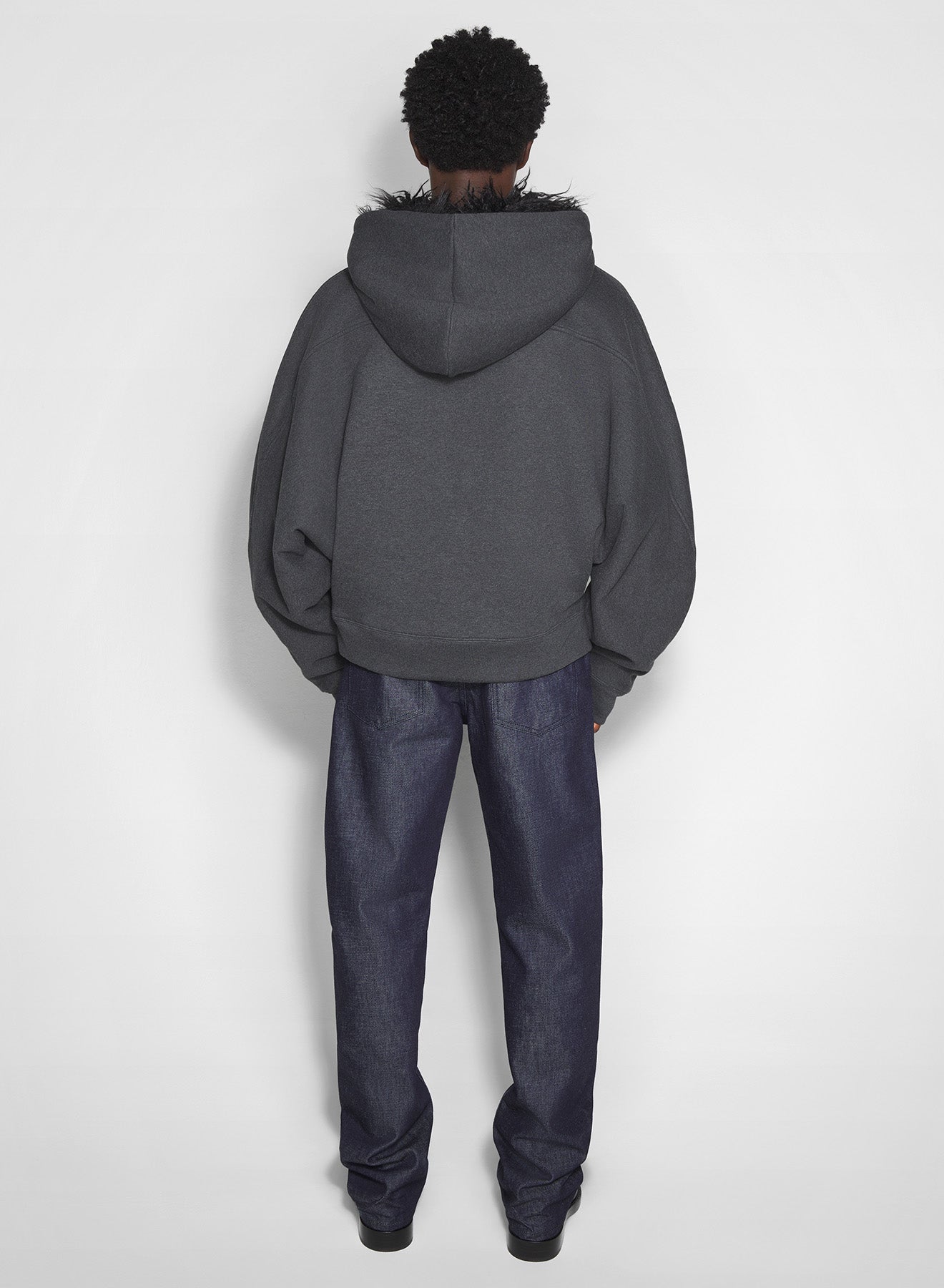 straight raw denim jeans