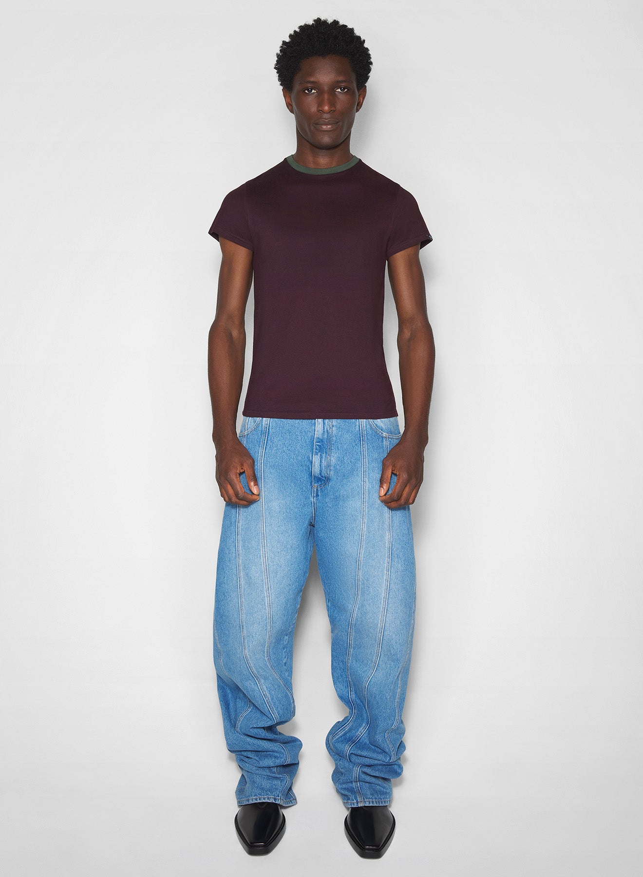 burgundy baby t-shirt