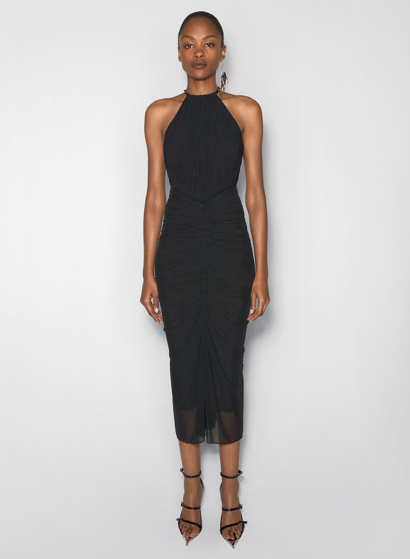 ruched halter dress MUGLER Official Website – Mugler