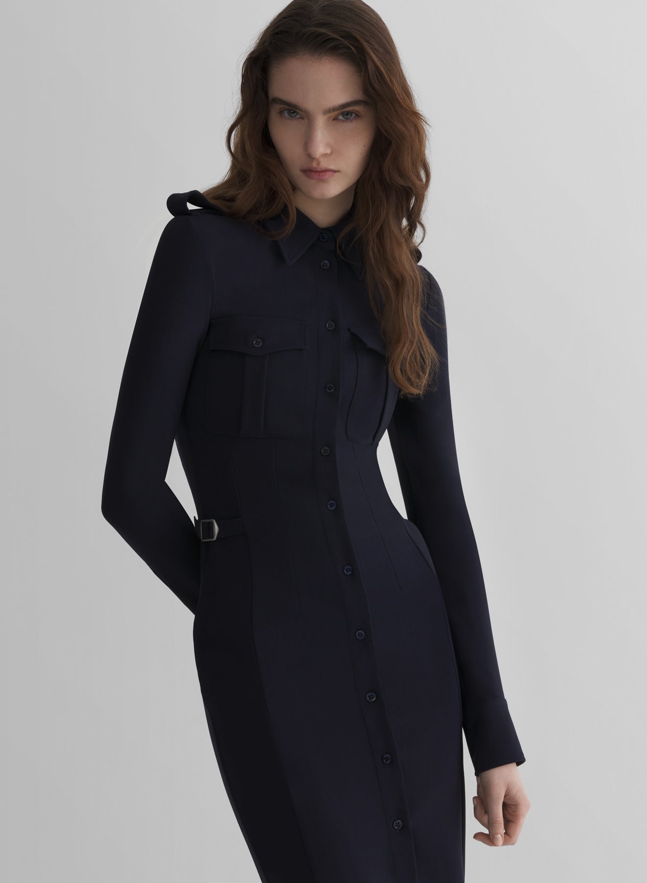 ink military shirt dress