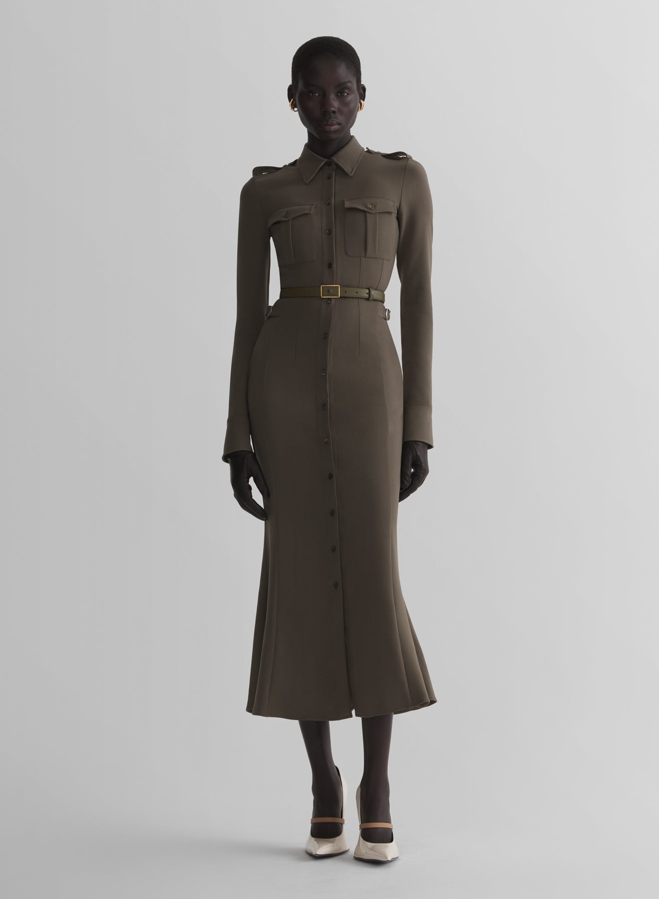military shirt dress