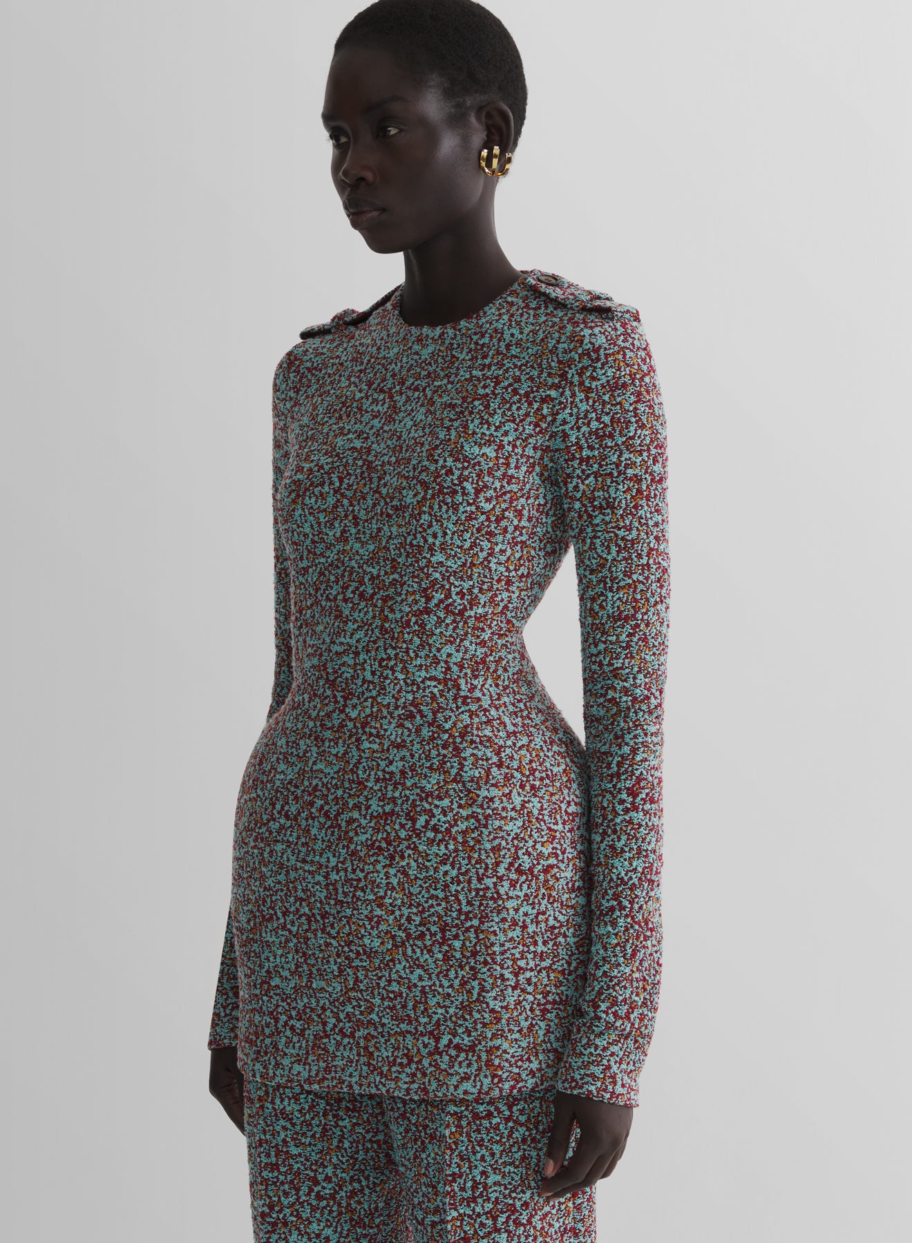 military hourglass mini dress