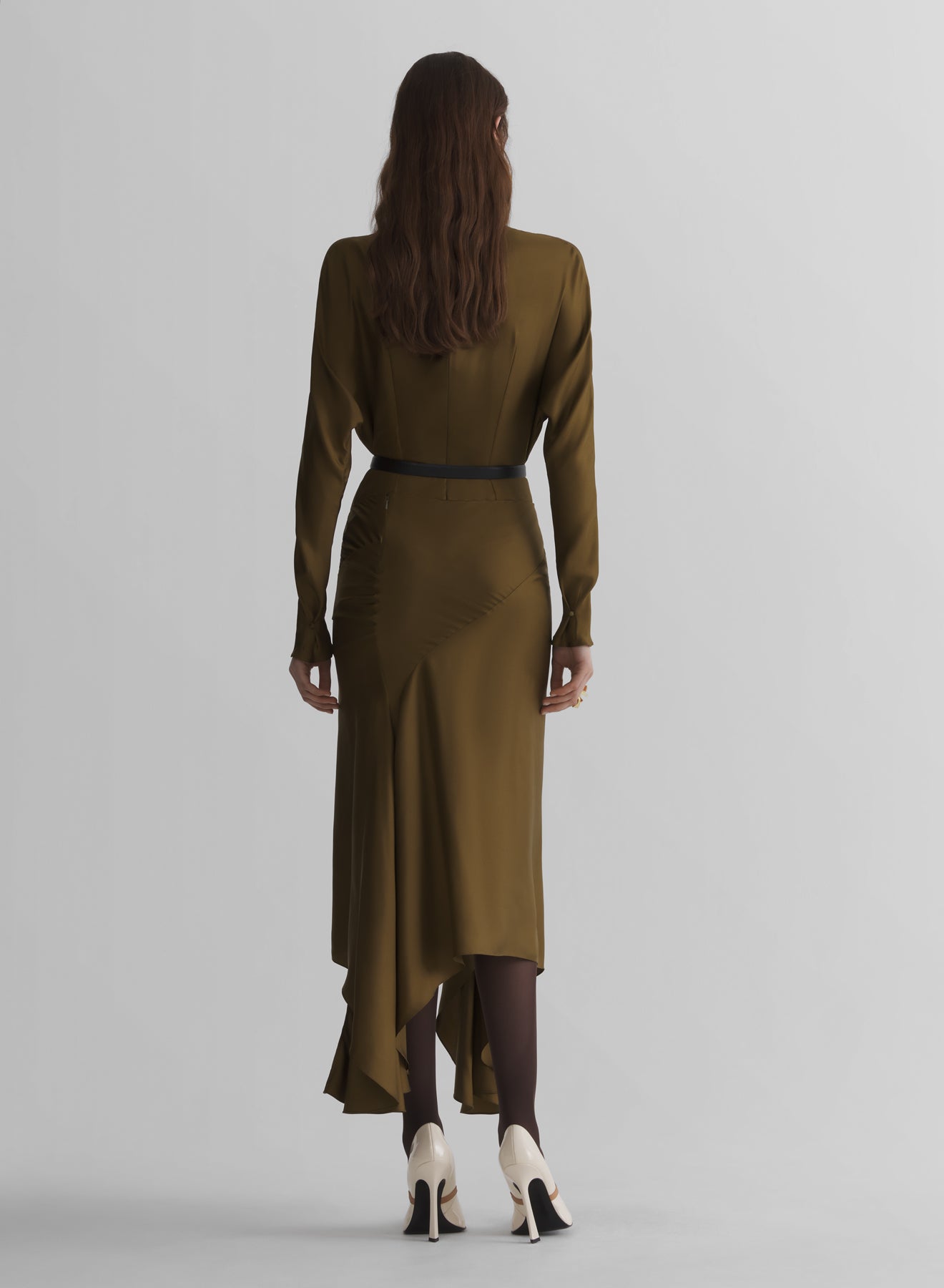 kaki bat sleeves top