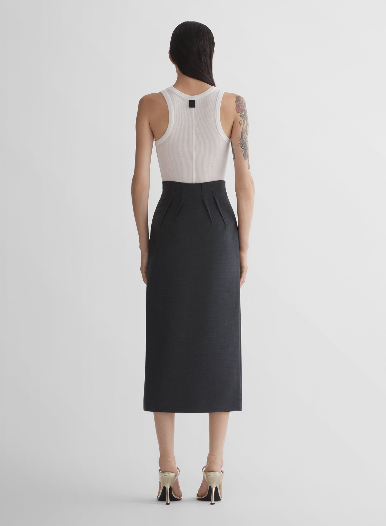 off-white ribbed tank top