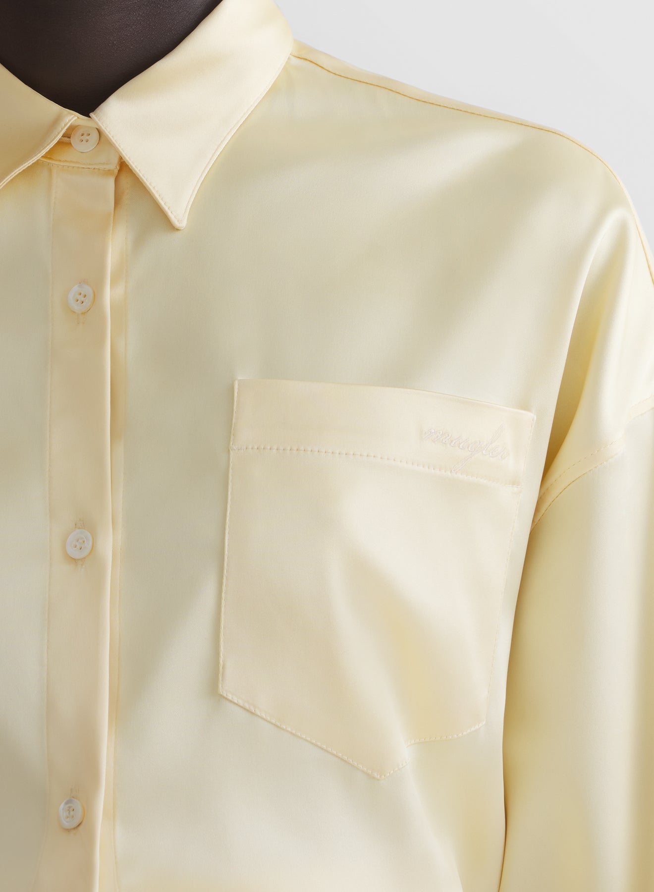 butter yellow shirt dress