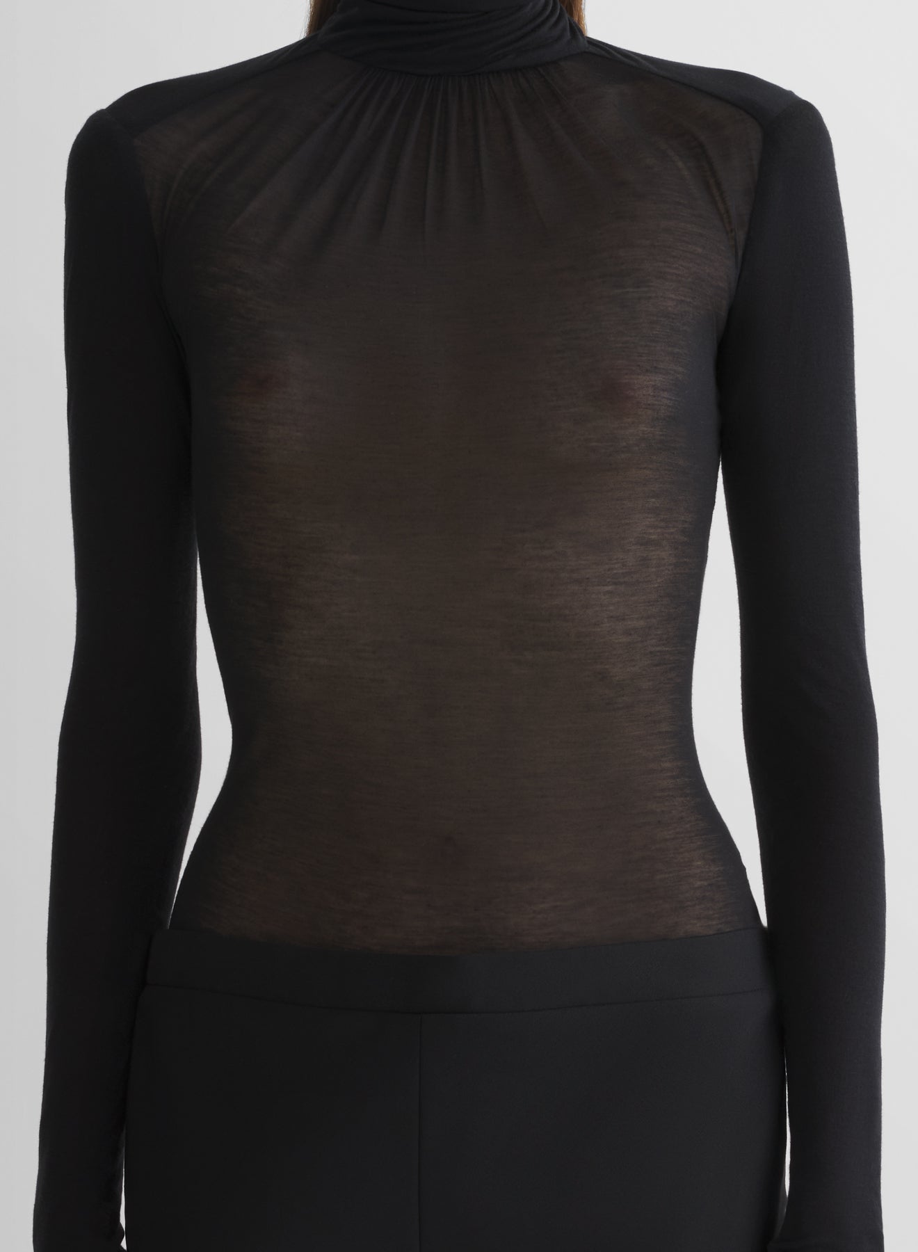 black illusion dress