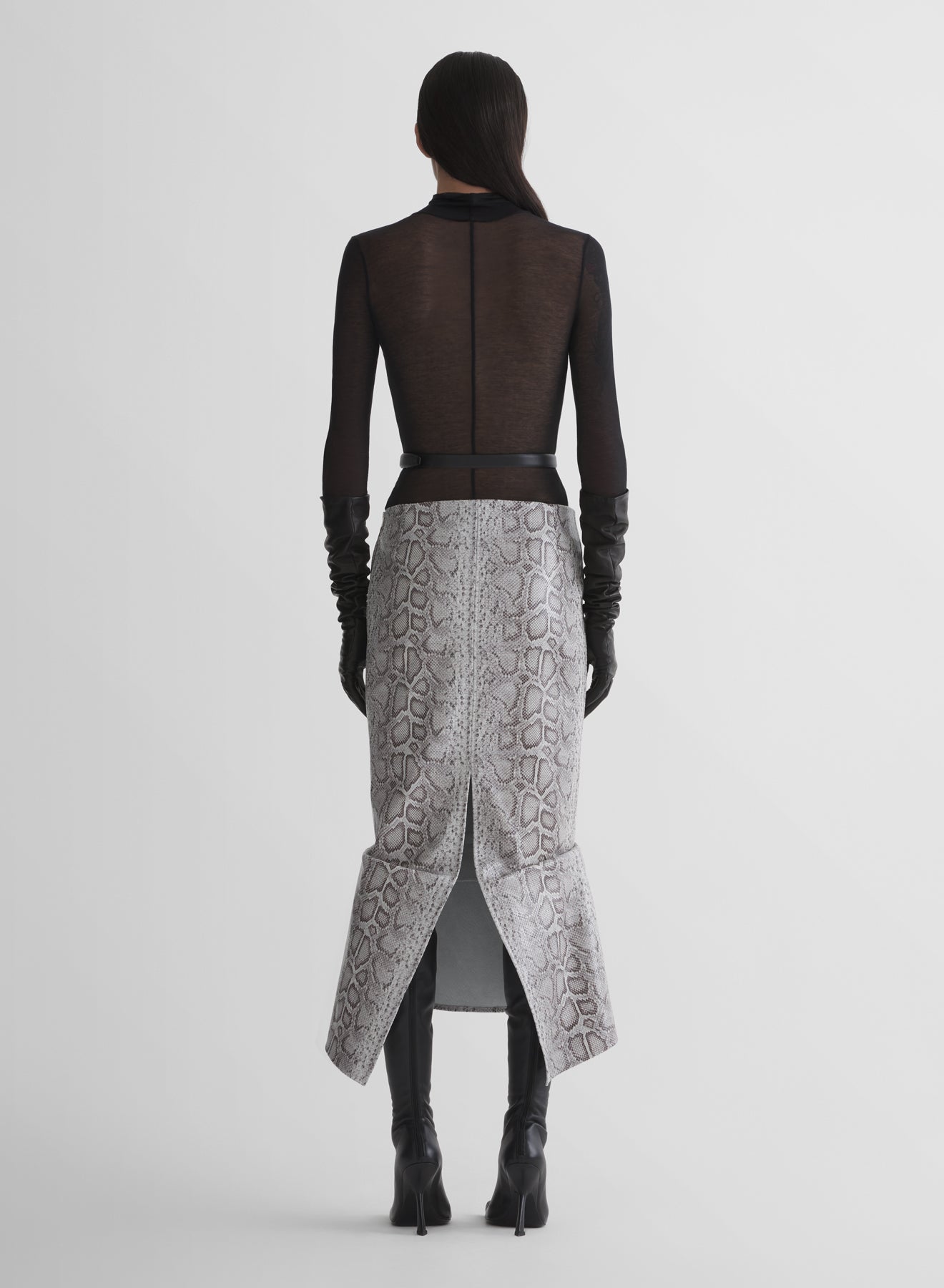 black turtleneck top