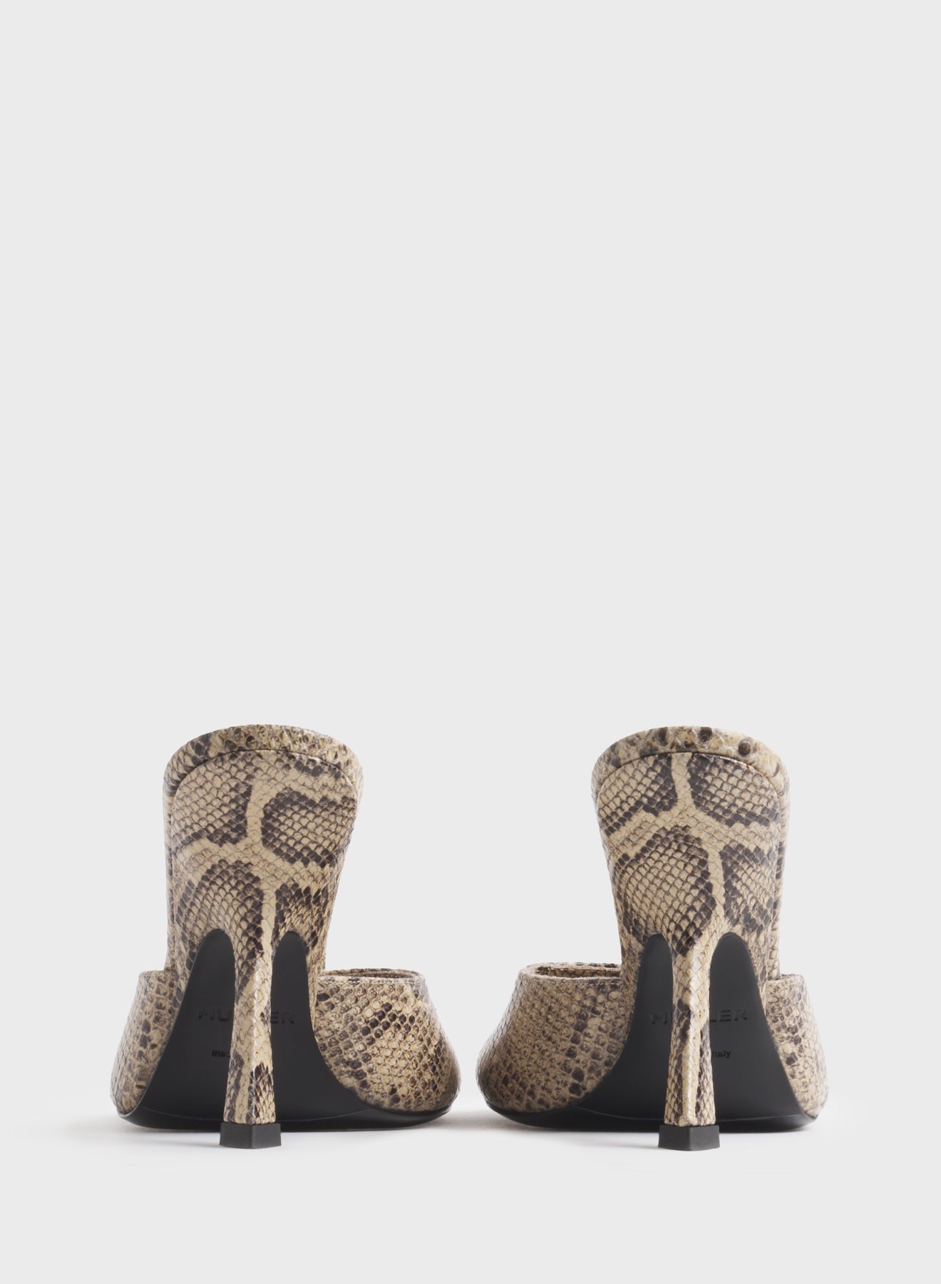 Peep-toe mules 105