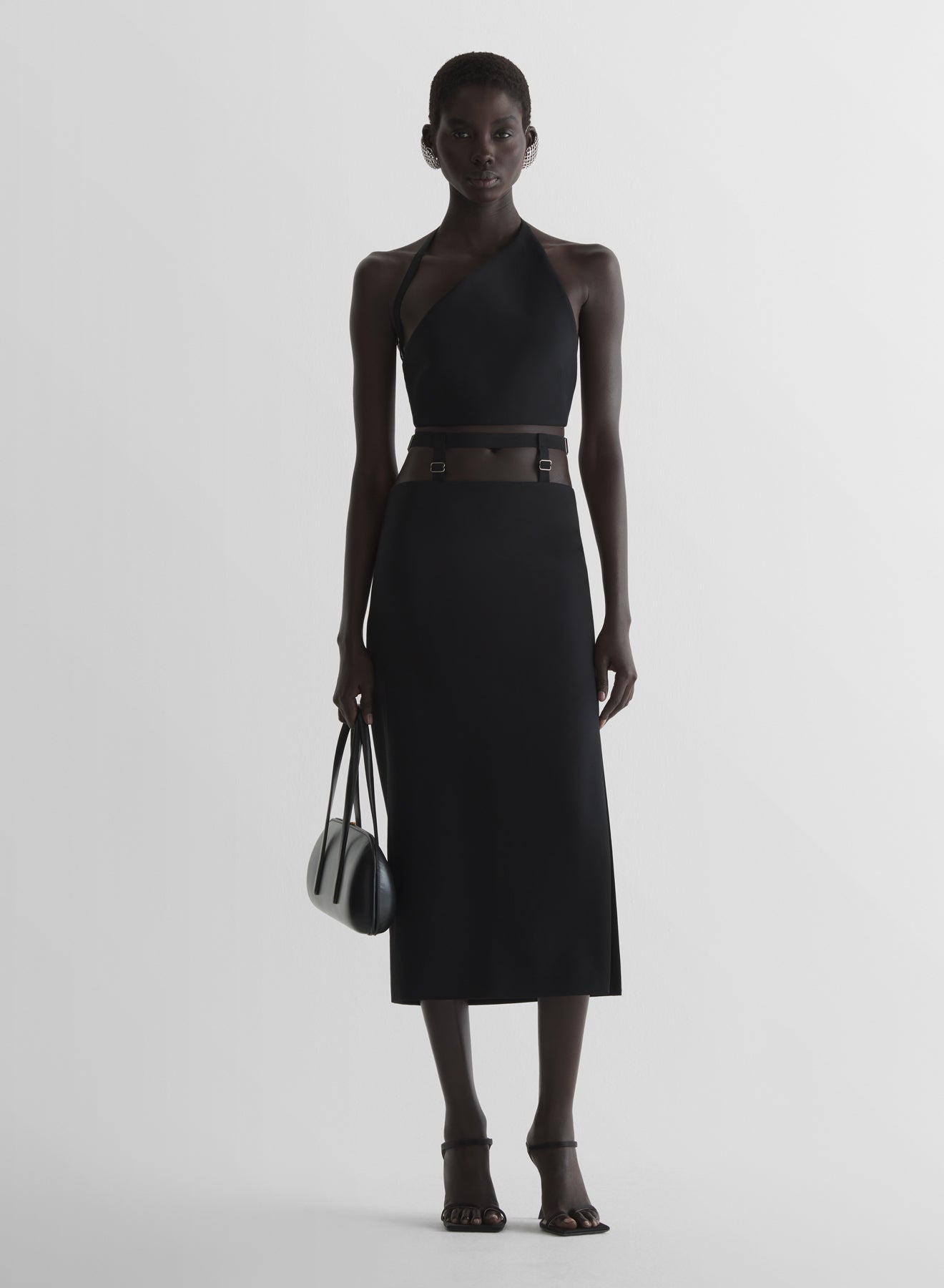 suspended pencil skirt