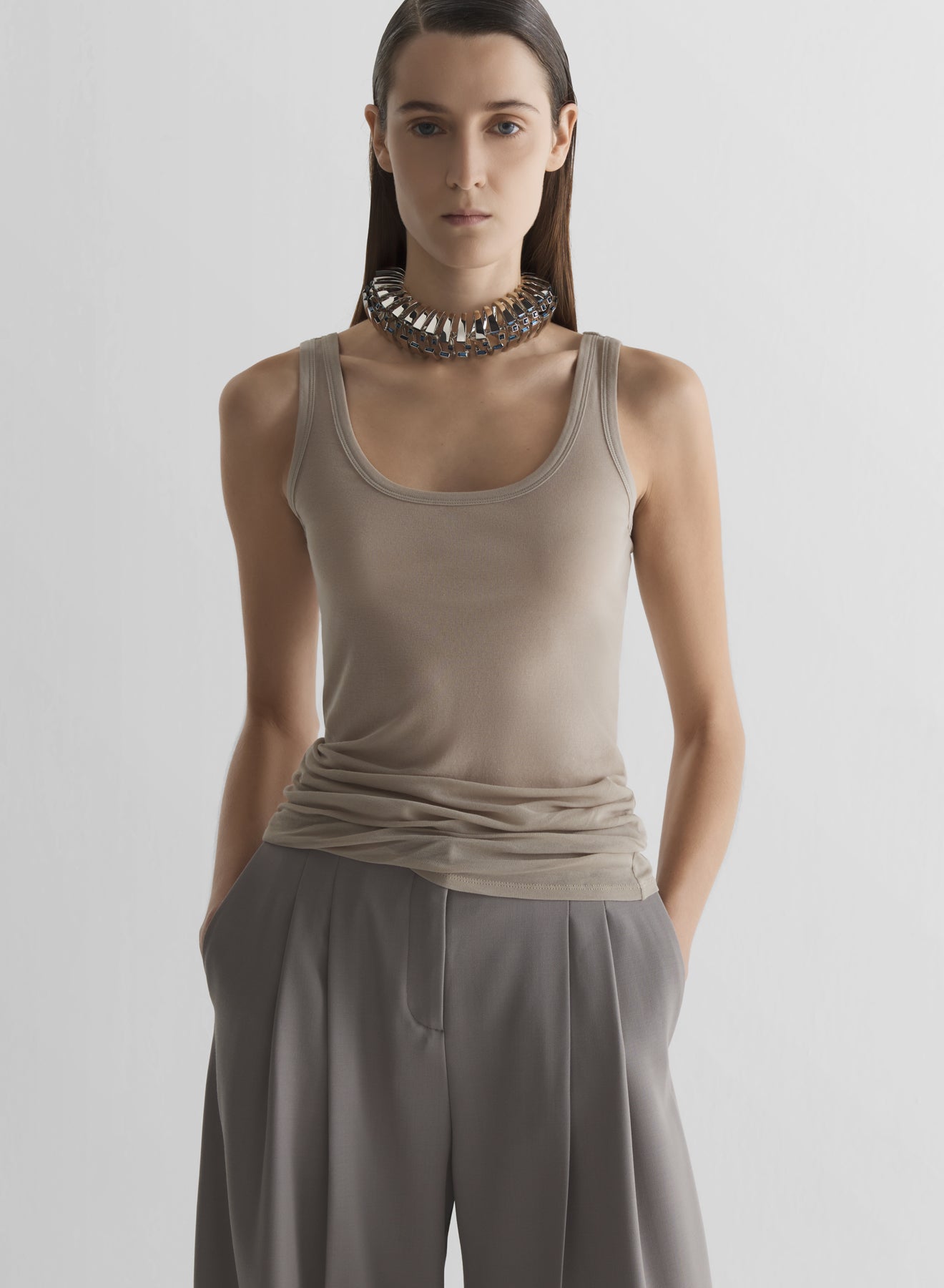 Jersey tank top