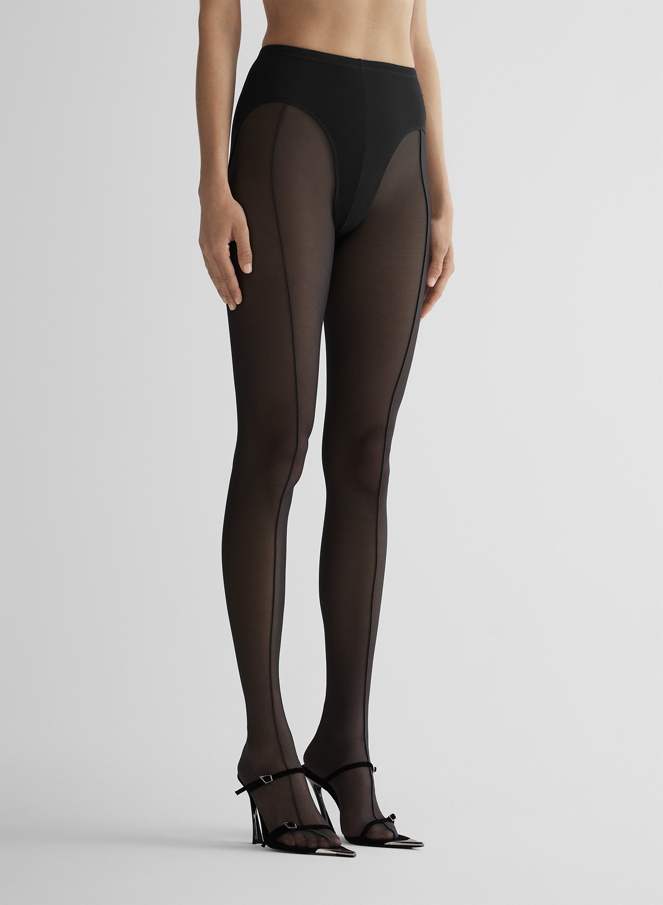 re/edit black pantyhose
