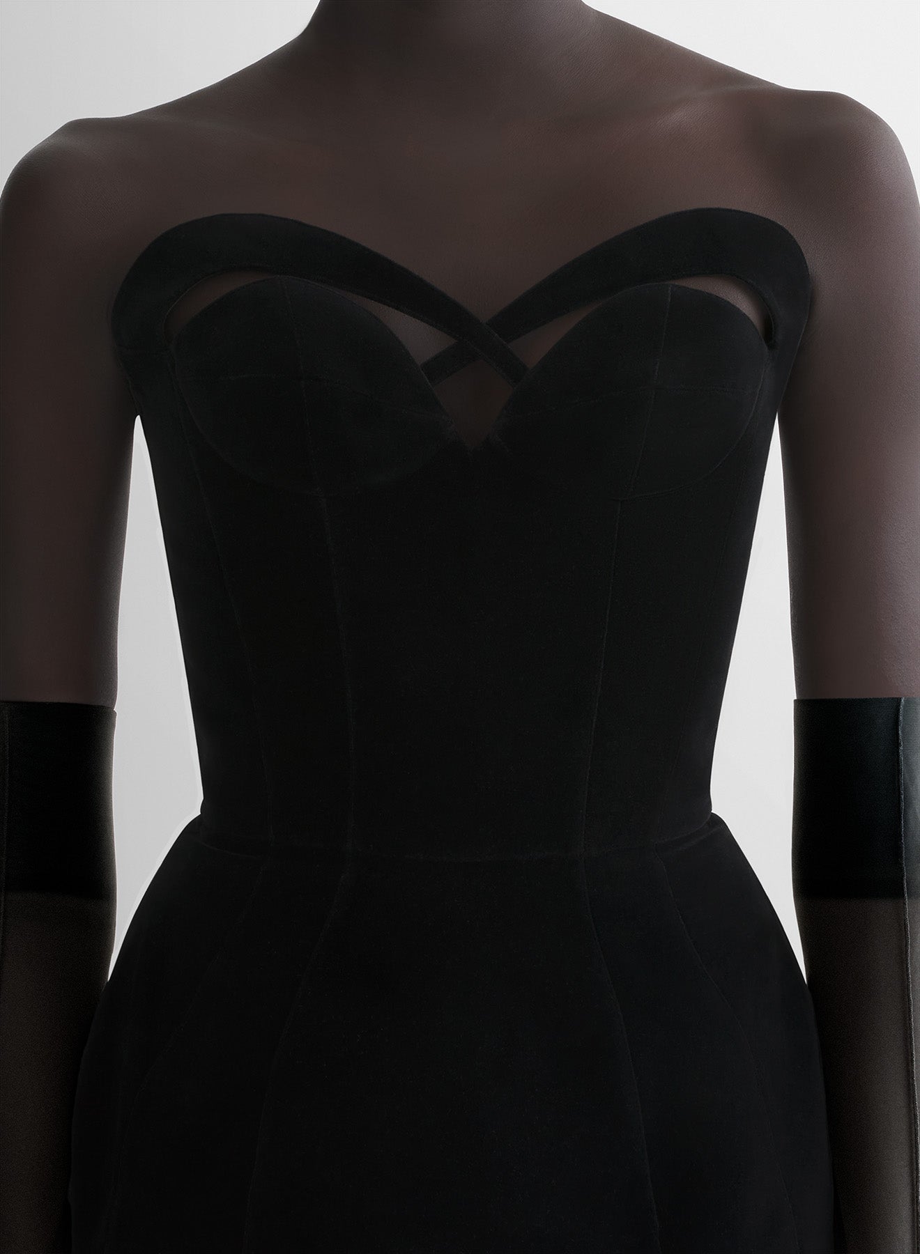 re/edit lingerie bustier dress