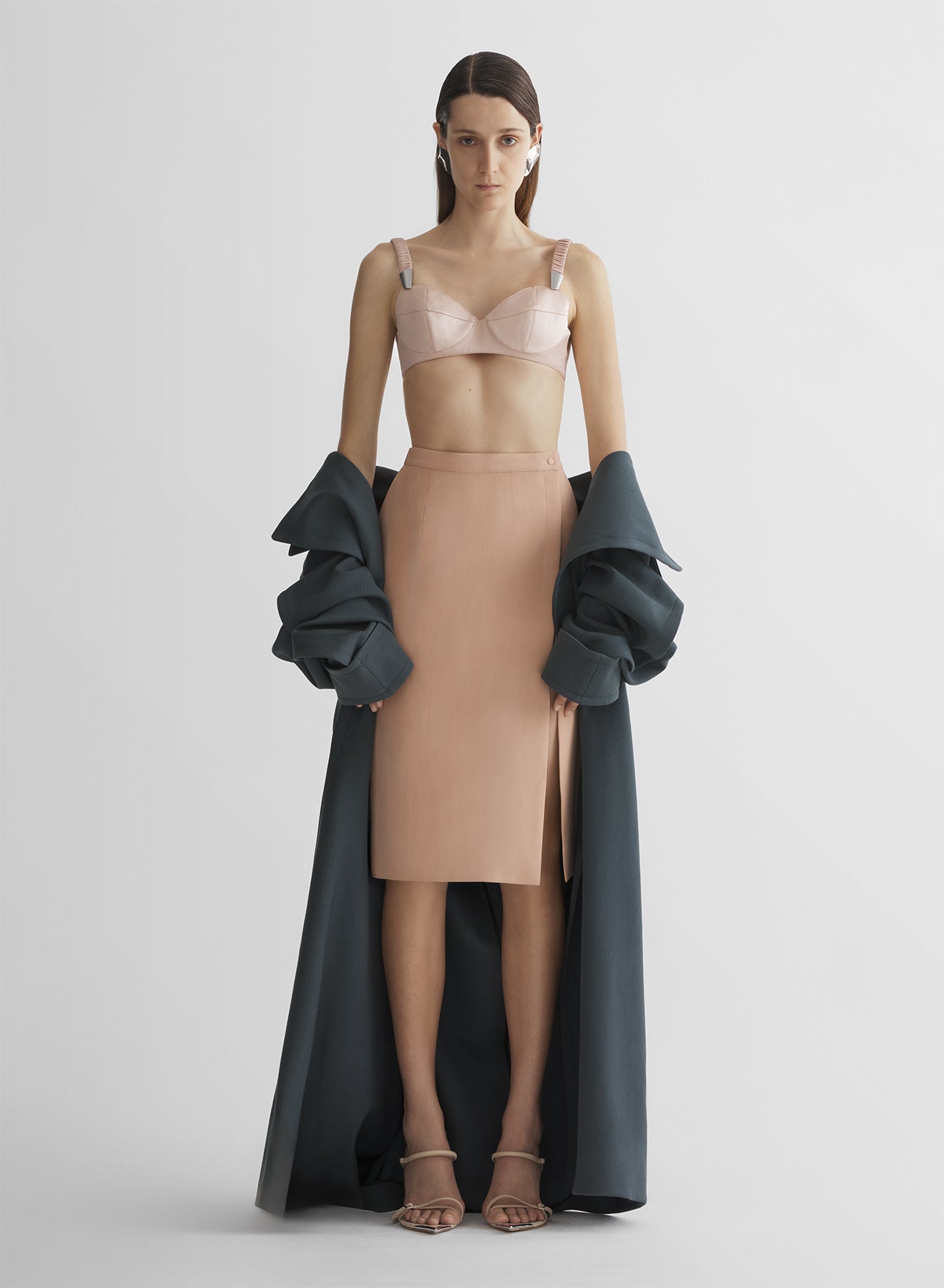 re/edit lingerie beige skirt