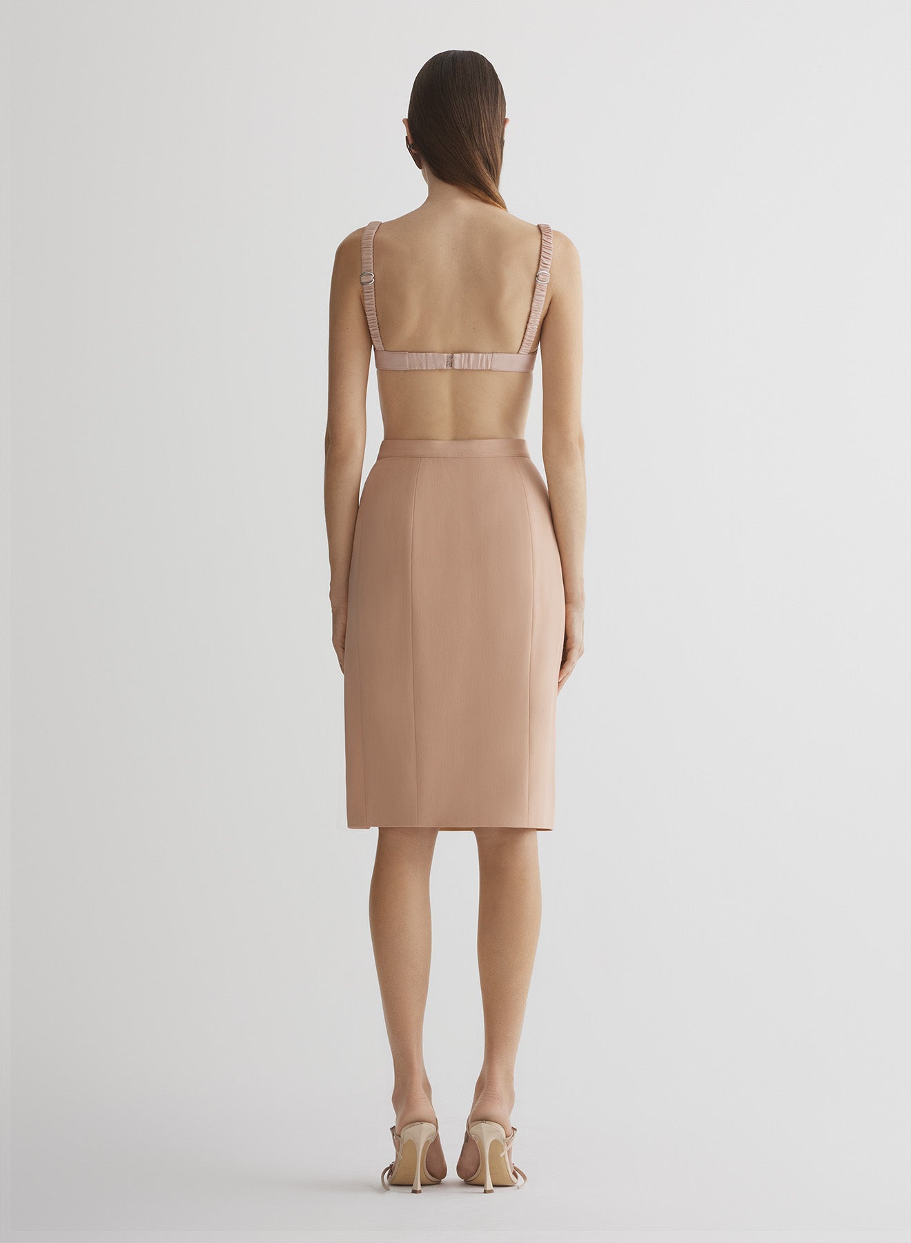 re/edit lingerie beige skirt