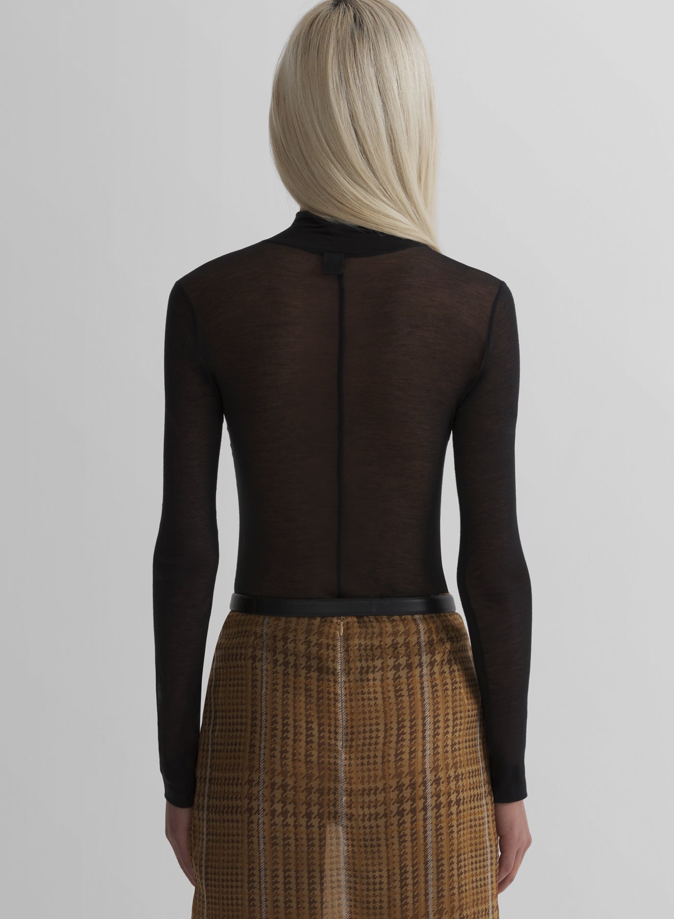 black turtleneck top