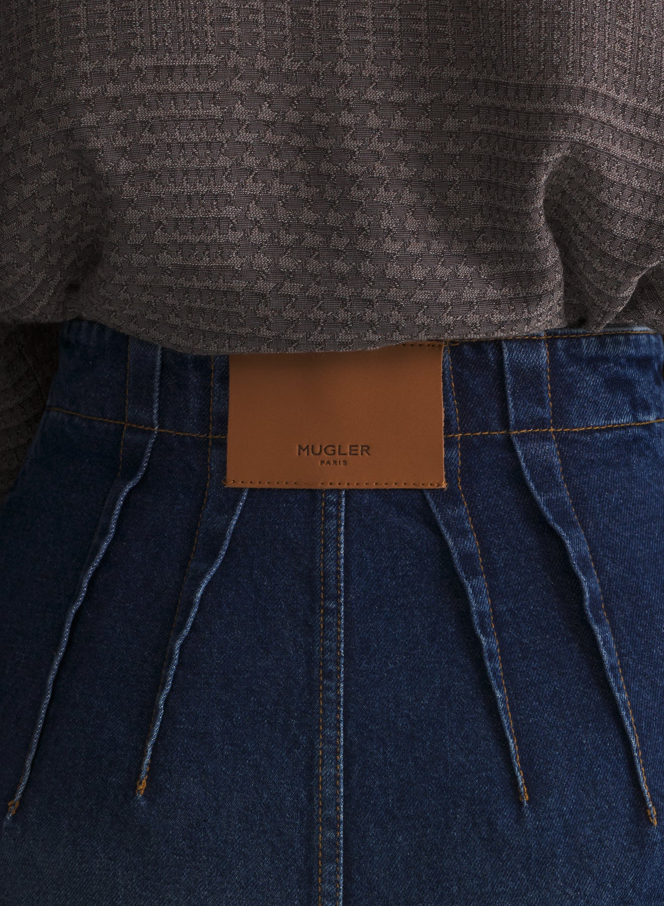 denim tailored shorts