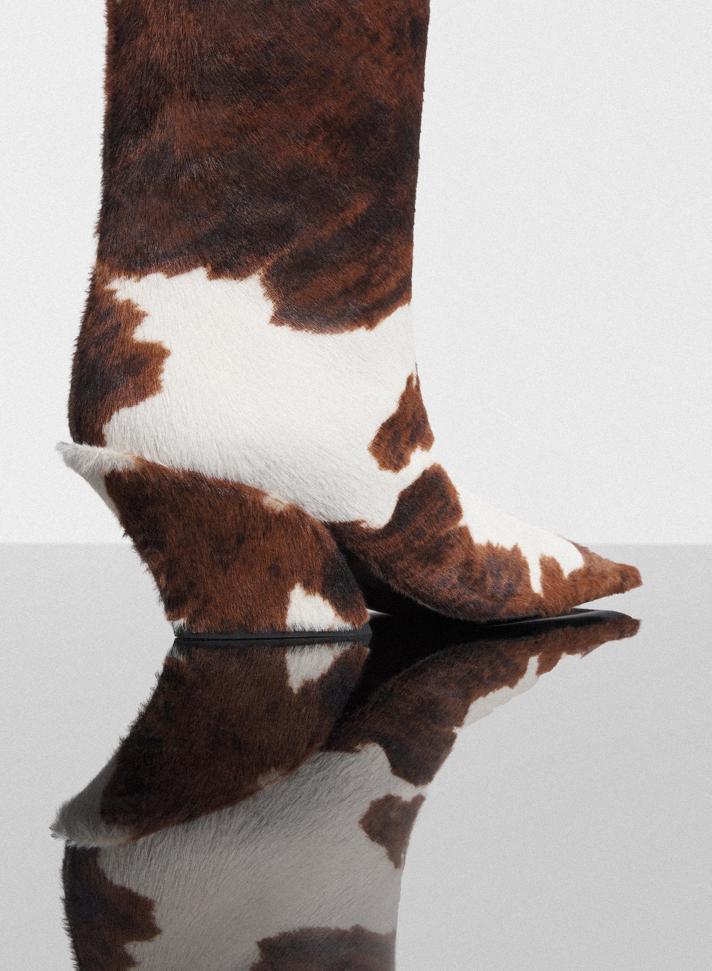 cowhide Santiag boots