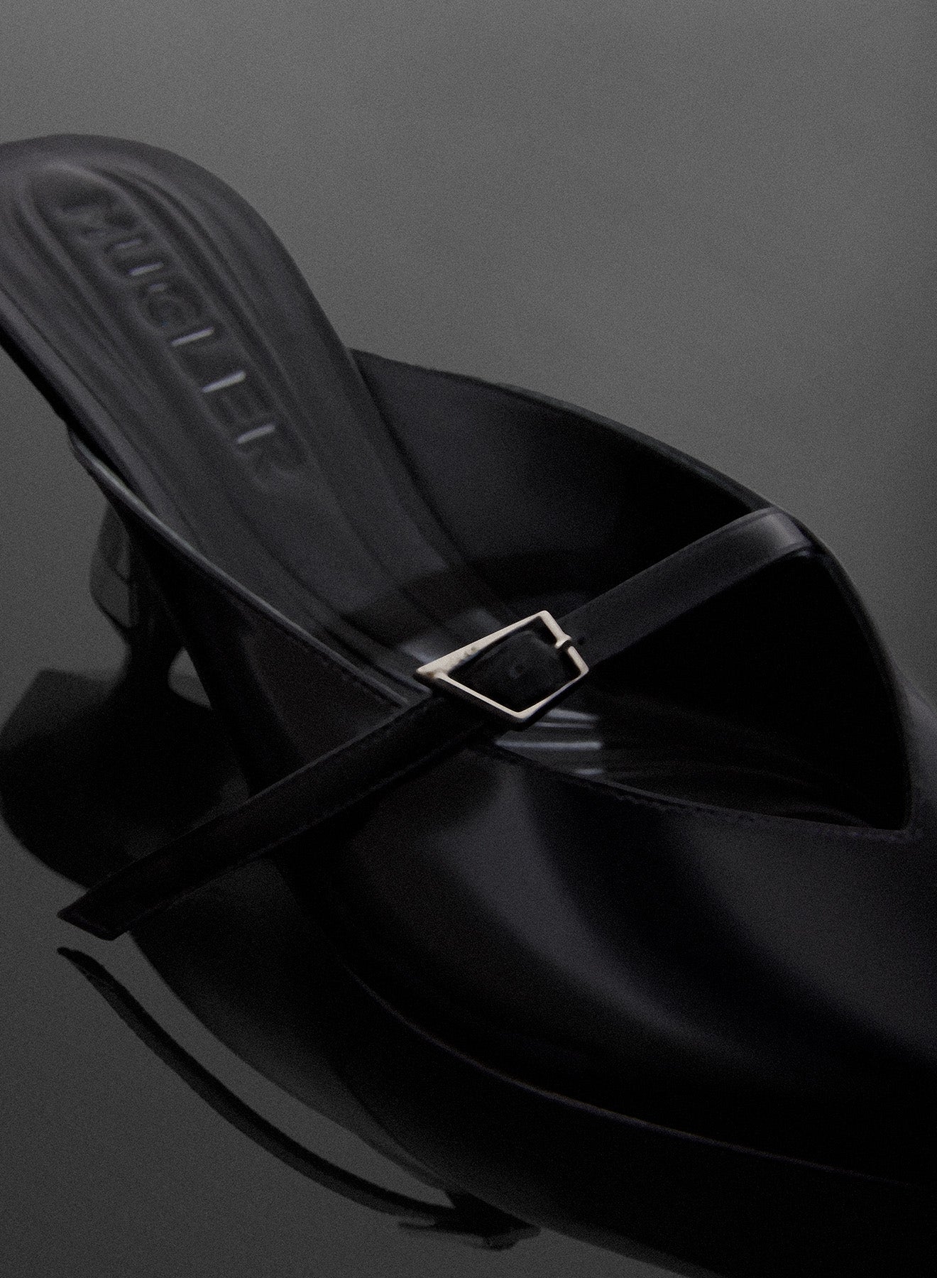 black Fang 55 mules with strap